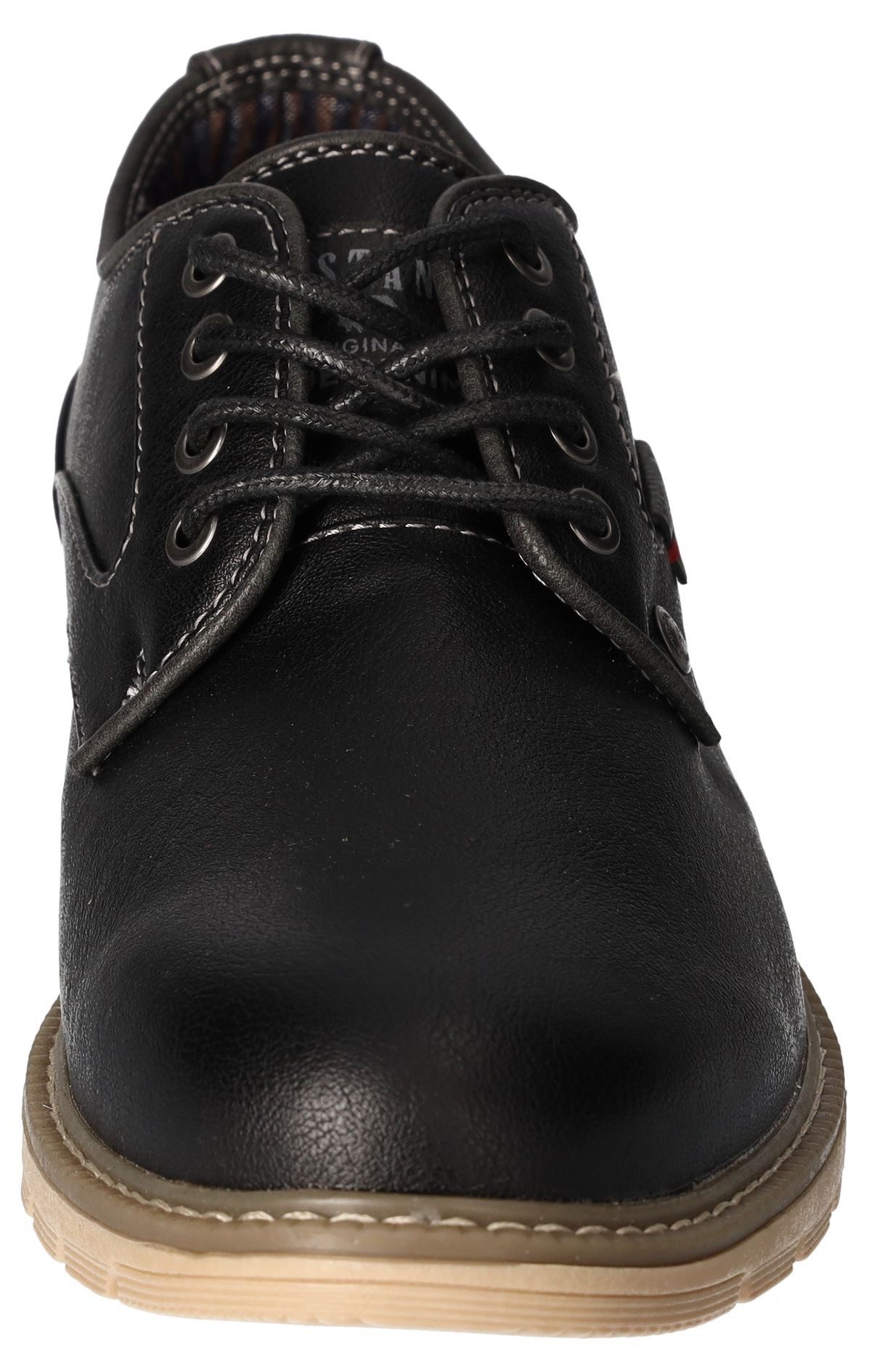 Mustang Shoes Veterschoenen , vrijetijdsschoen, lage schoen, veterschoen met logo-opdruk