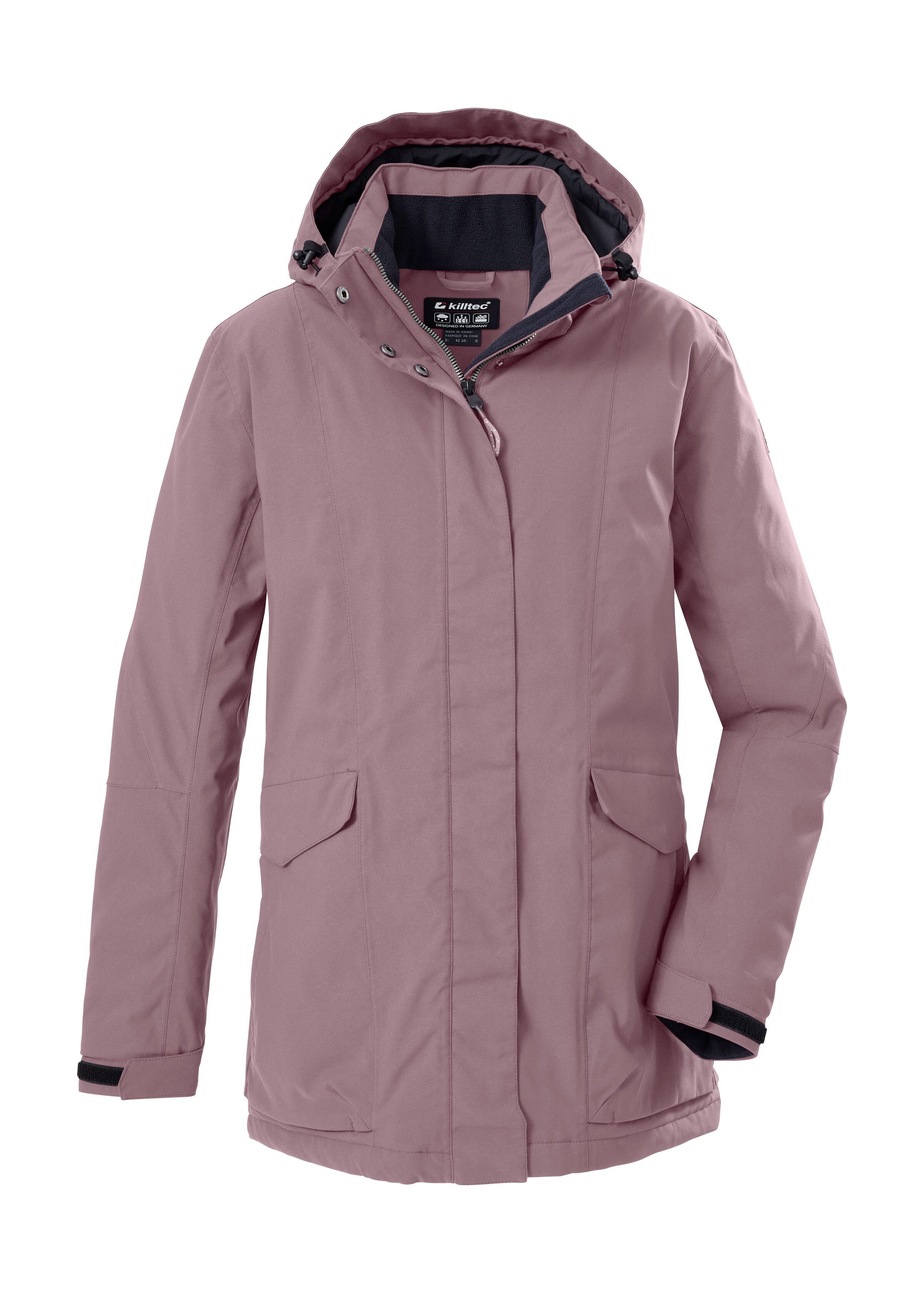 Killtec Functioneel jack Dames Jas Waterdichte ademende damesjas met afneembare capuchon