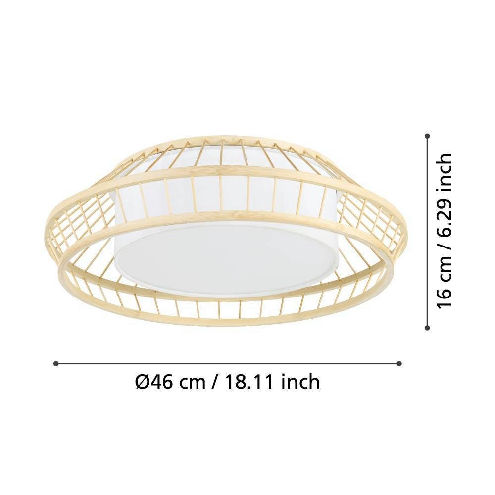 EGLO Plafondlamp YUKU-Z ZigBee, app en spraakbesturing Alexa, RGB, dimbaar, Ø 46 cm (1 stuk)
