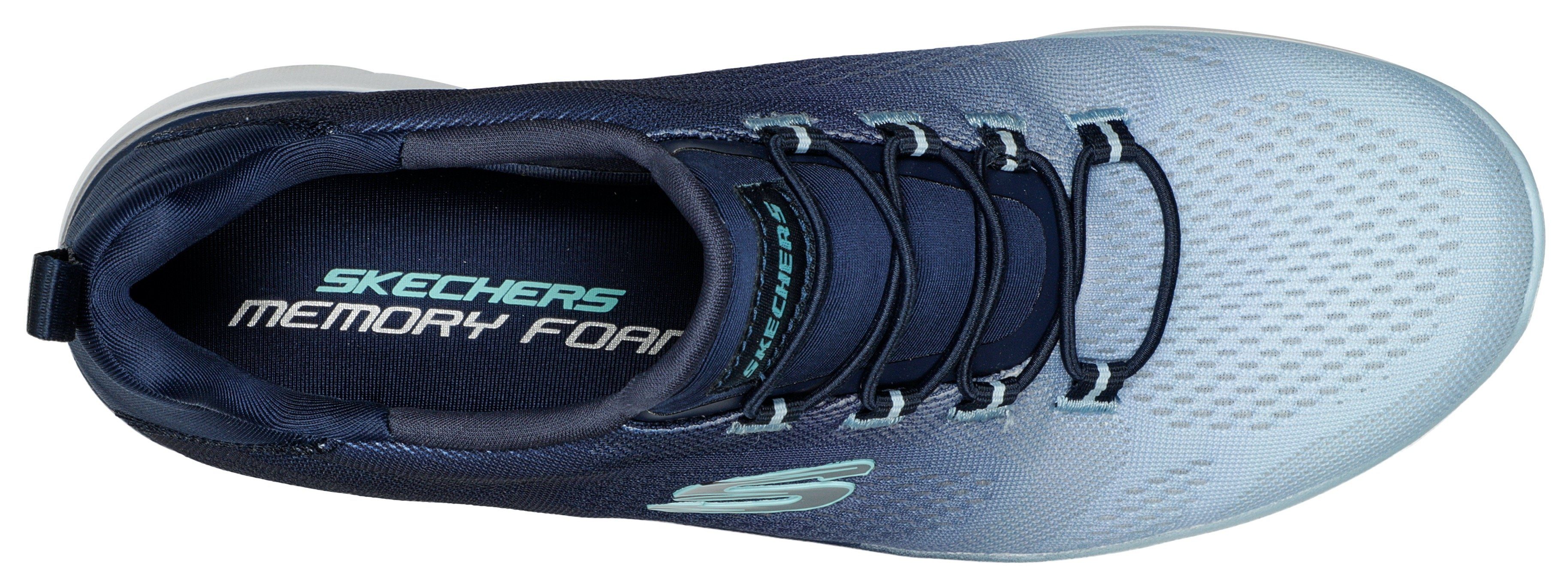 Skechers Slip-on sneakers SUMMITS BRIGHT CHARMER Instapschoen, slipper, vrijetijdsschoen met mooie kleurverloop