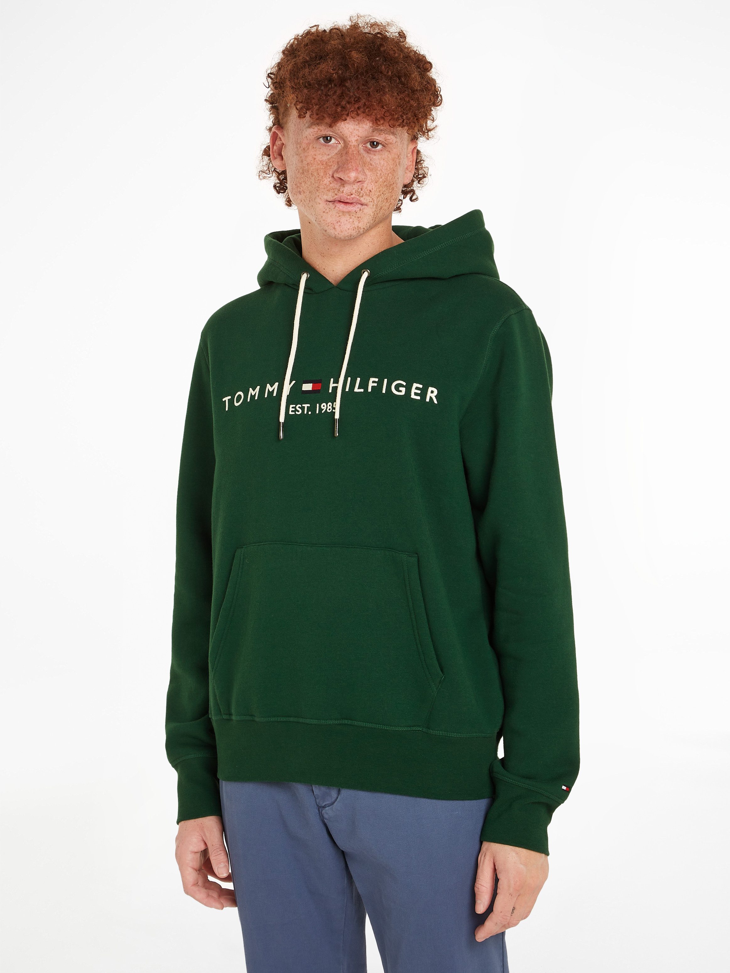 Tommy Hilfiger Hoodie TOMMY LOGO HOODY met geborduurd th-inscriptie op de borst