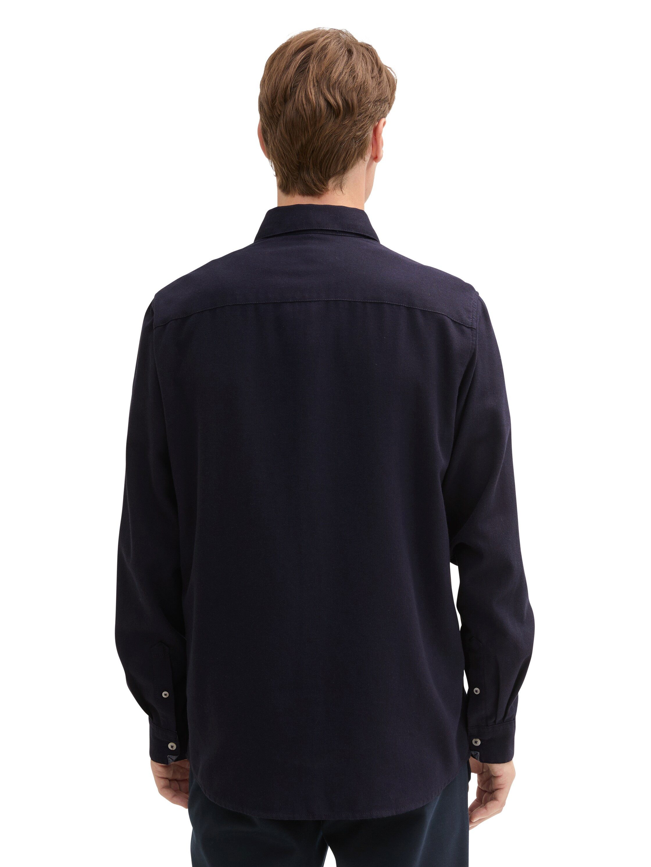 Tom Tailor Overhemd met lange mouwen in gemêleerde look