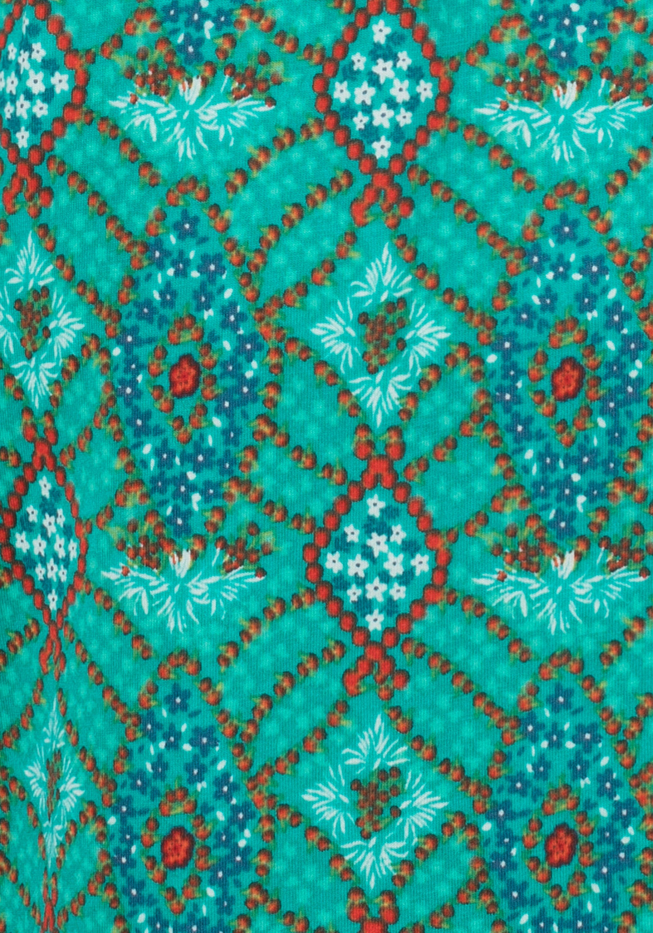 s.Oliver RED LABEL Beachwear Kimono met ornamentprint die gestrikt kan worden