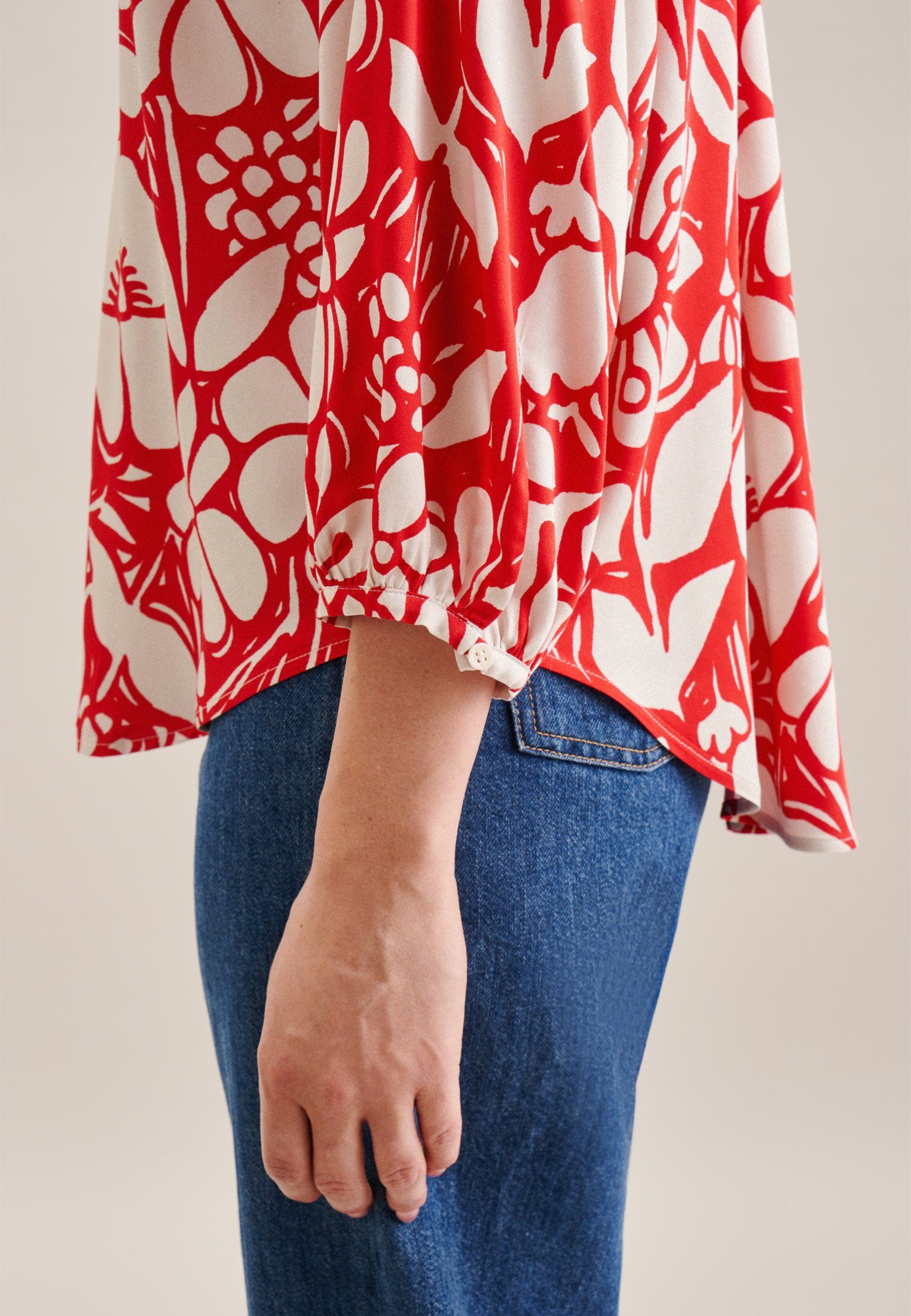 seidensticker Tuniek Zwarte roos