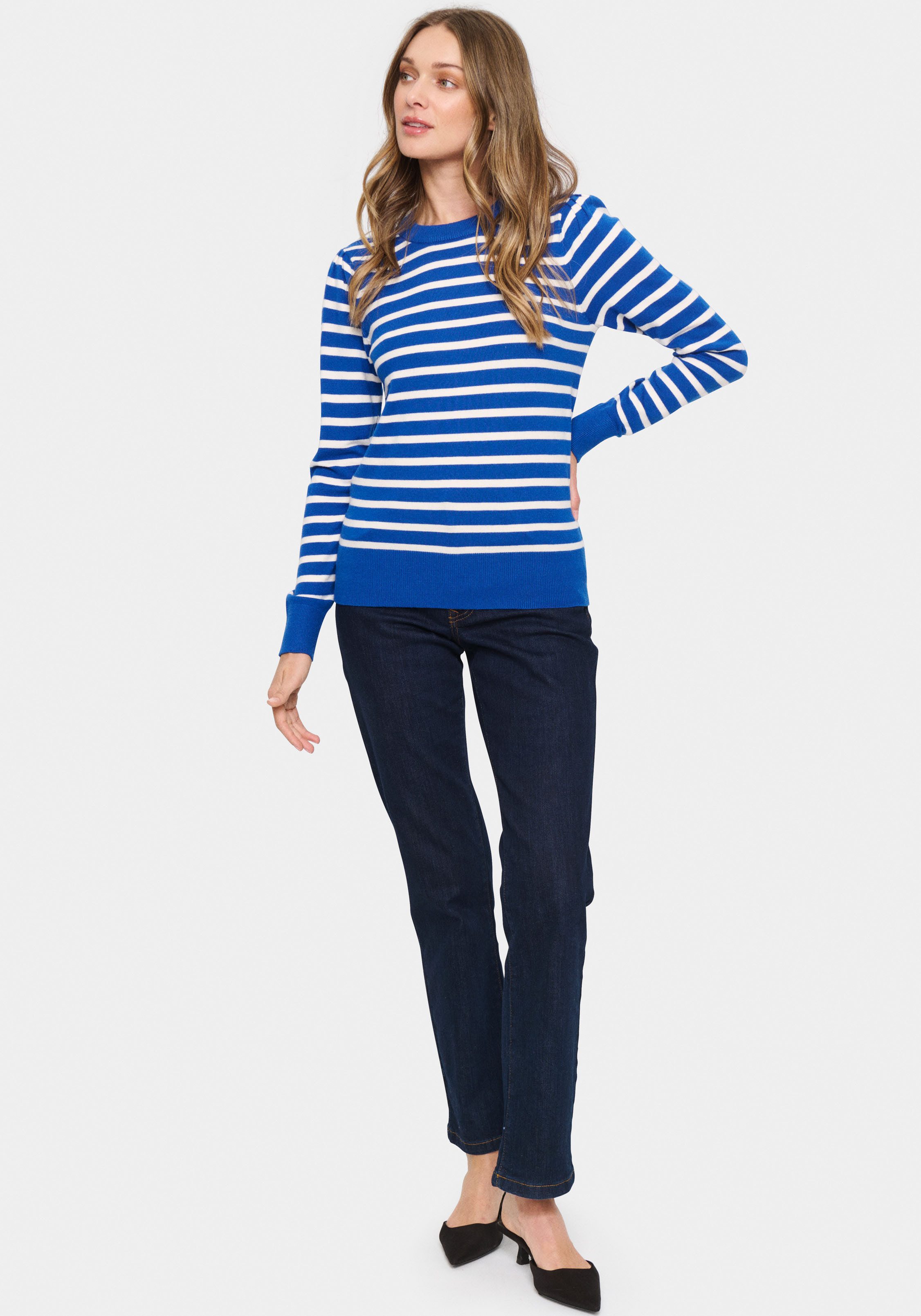 Saint Tropez Trui met ronde hals FikamSZ LS