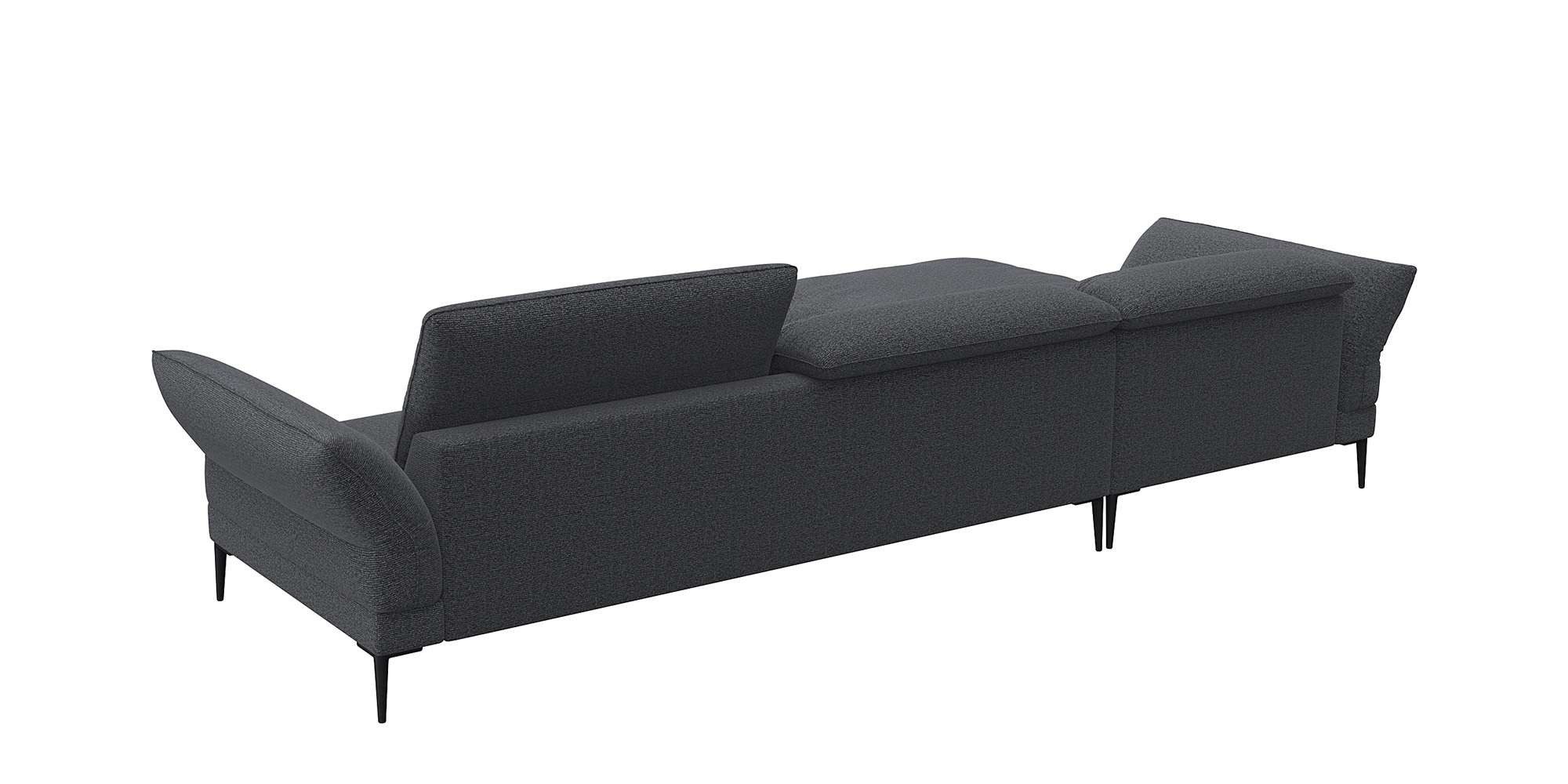 FLEXLUX Hoekbank Salino, functionele bank met recamiere, relaxbank, hoekbank Bank met arm- en hoofdeinde verstellingen, koudschuim & staalgolven
