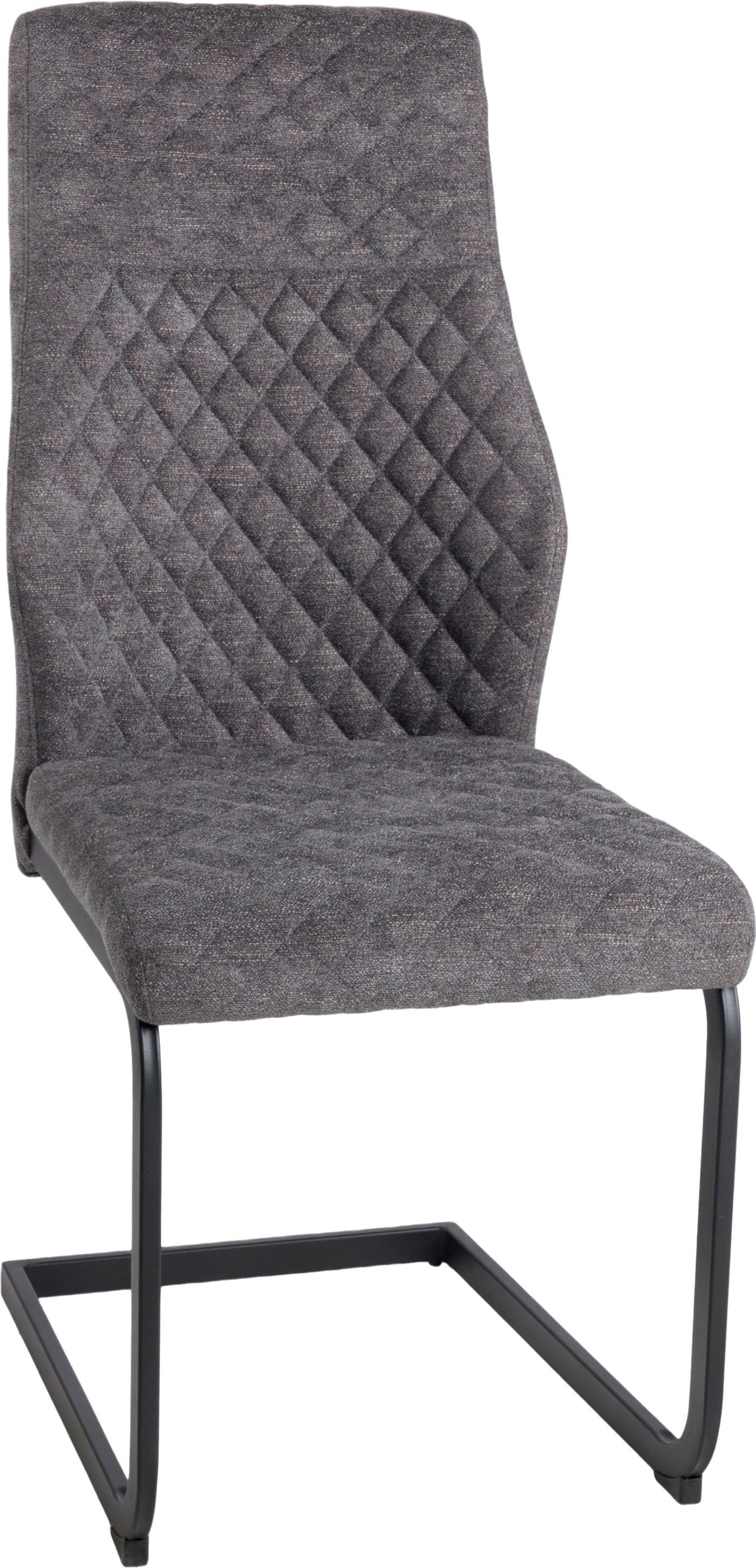 Duo Collection Vrijdragende stoel Kaila sledestoel, set van 4 robuuste bekleding, glijders voor de veiligheid, tot 110 kg belastbaar (set, 4 stuks)