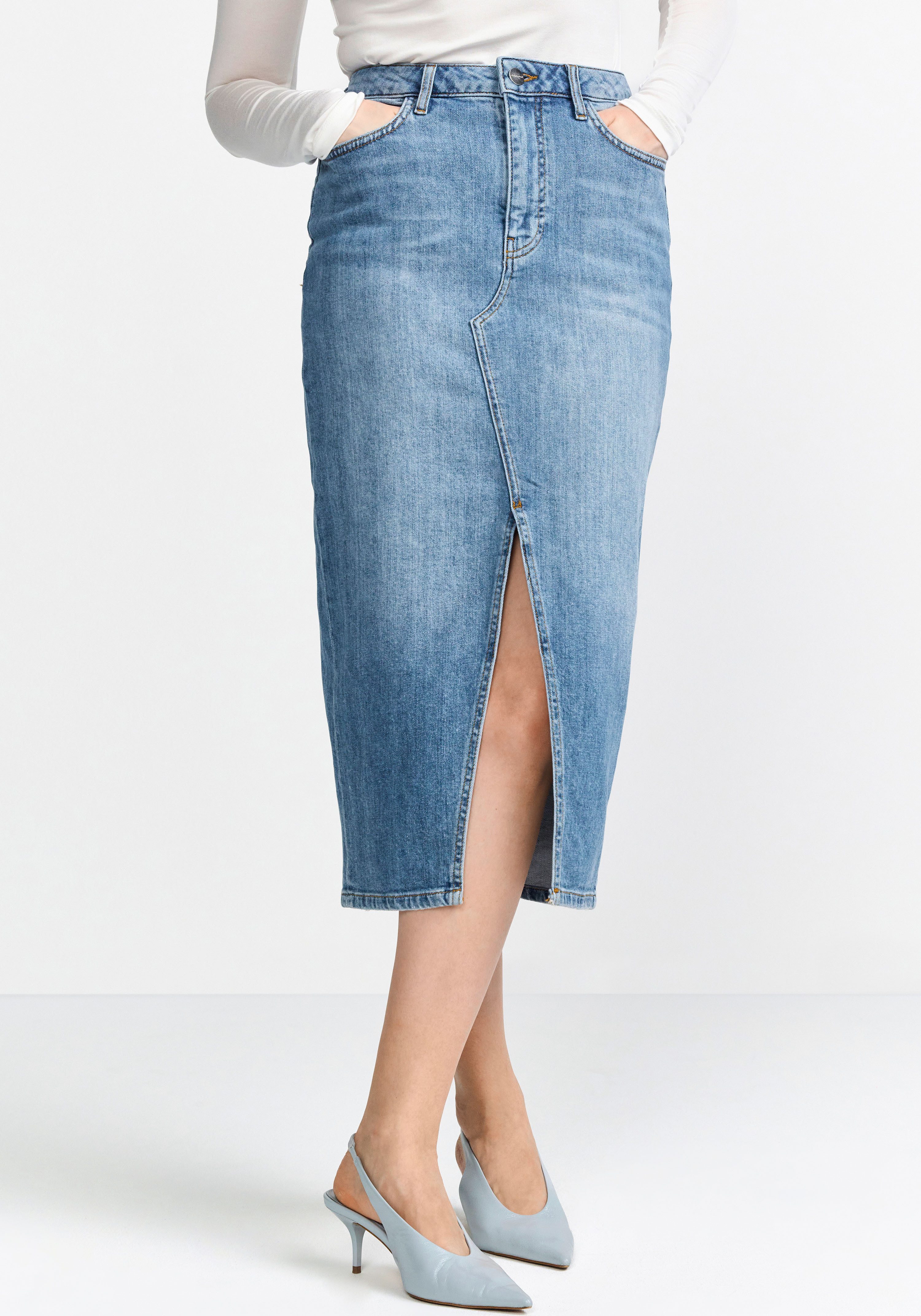 Rich & Royal Jeans rok dames spijkerrokken maat 25 blauw