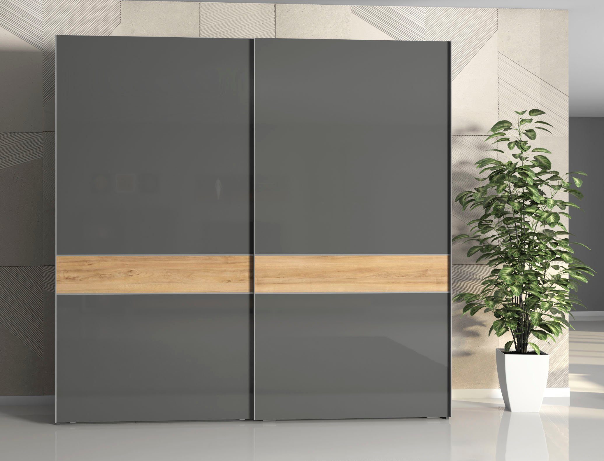 Places of Style Zweefdeurkast Onyx UV gelakt voor duurzame oppervlakken, soft-closefunctie