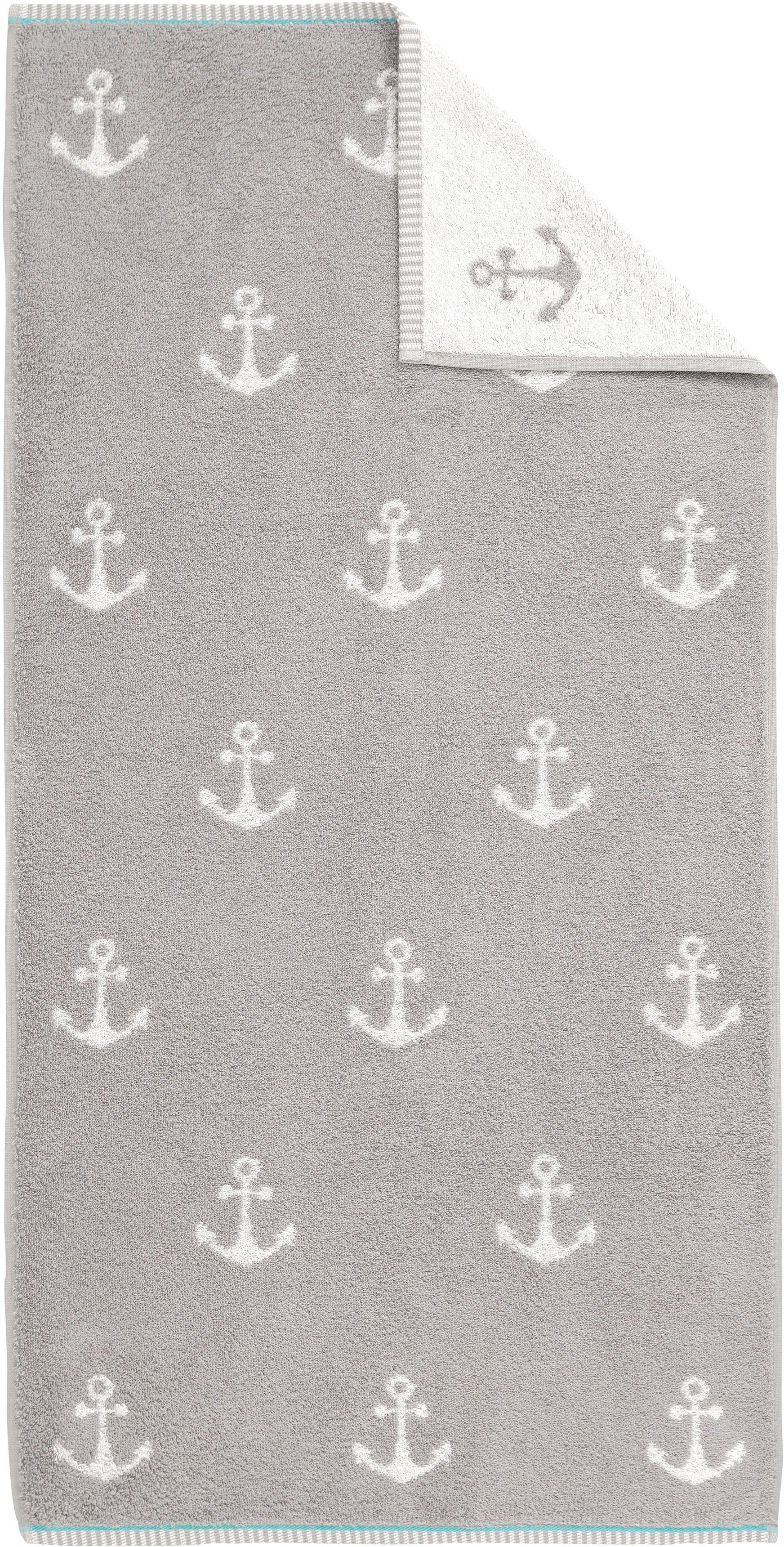 Dyckhoff Handdoekenset Maritim, Nautic 2 handdoeken (50x100 cm), 1 douchehanddoek (70x140 cm) (set, 3-delig)