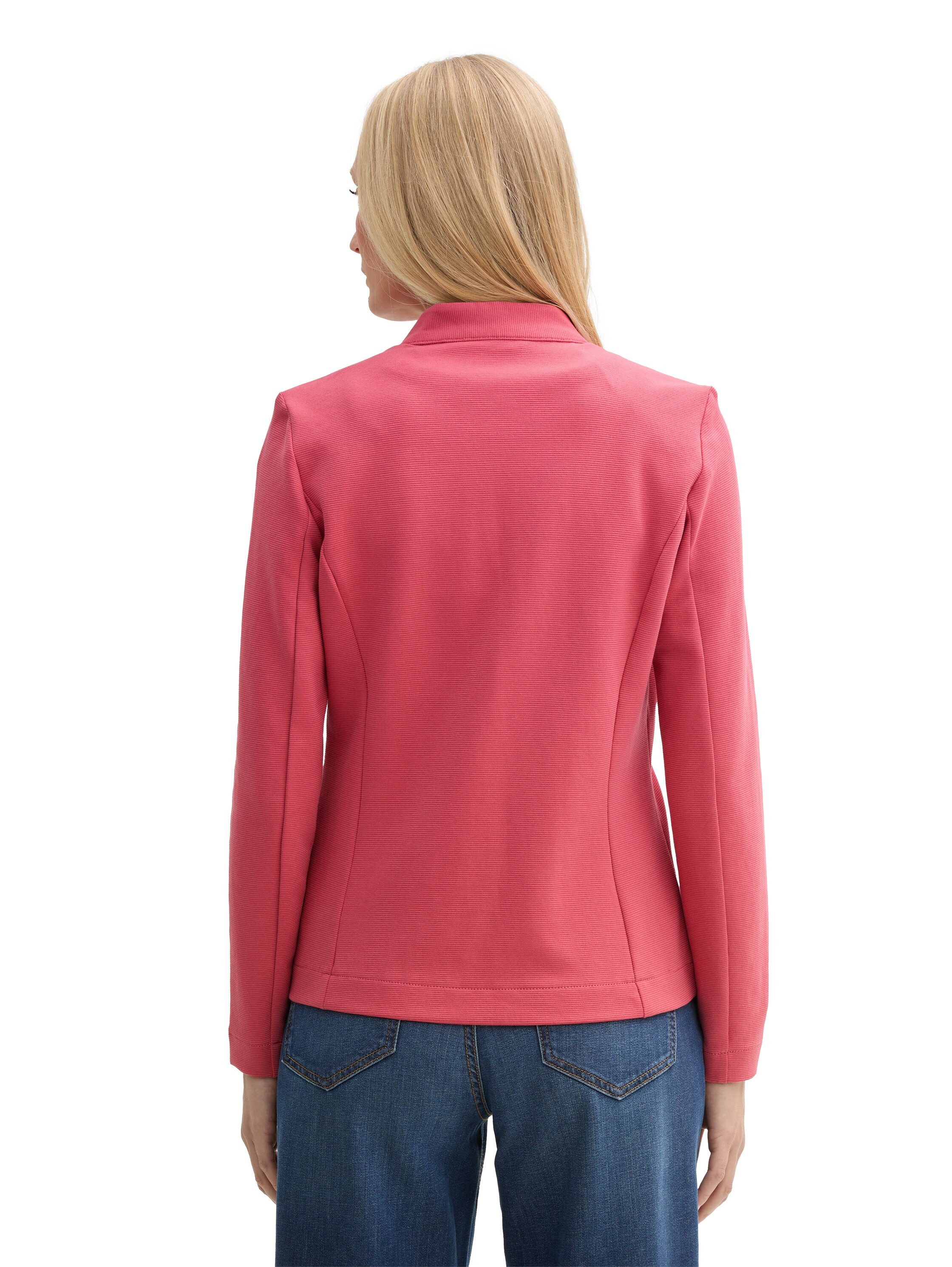 Tom Tailor Sweatblazer Ottoman met opgestikte zakken en structuur
