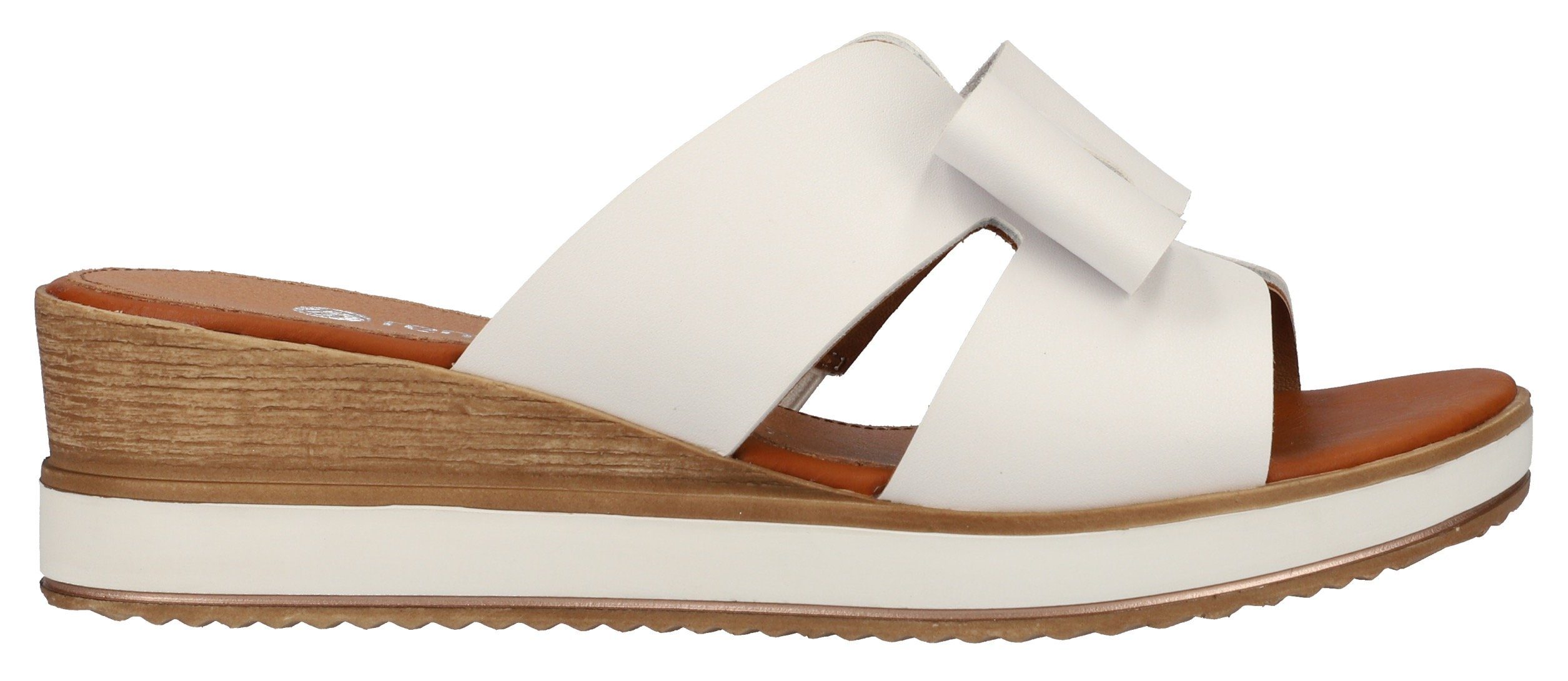 Remonte Slippers , sleehak, zomerschoen met mooie sierstrik