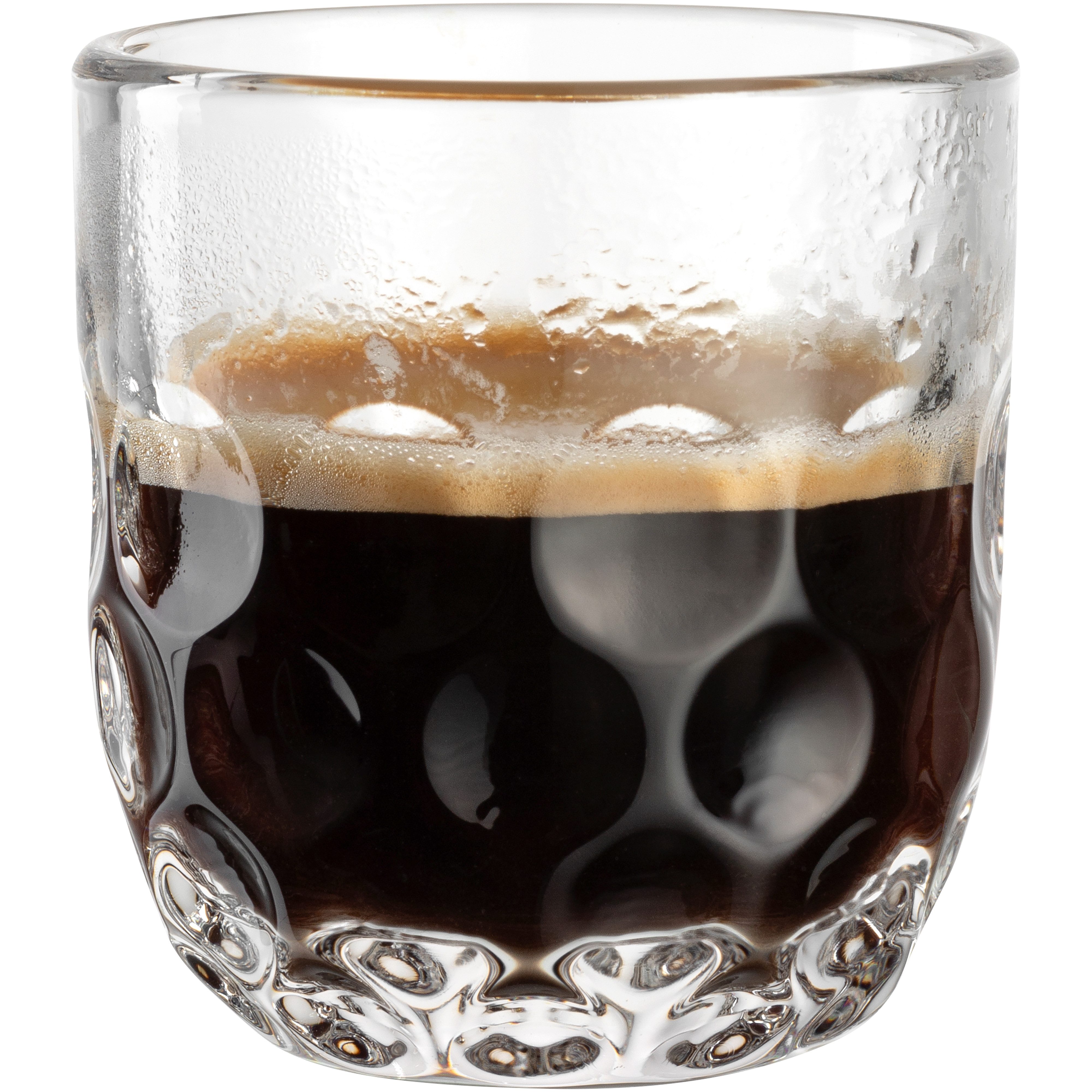 LEONARDO Espressoglas GOCCE, 90 ml, 6-stuks set 1. variant, met druppelrelief (set)