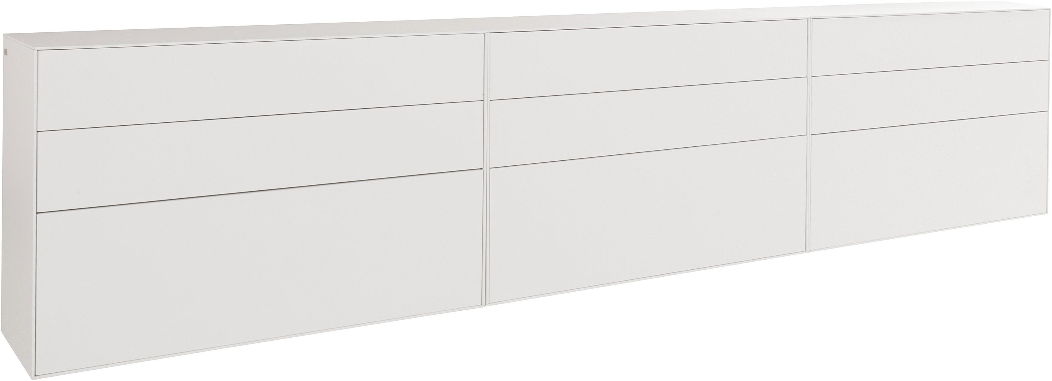 LeGer Home by Lena Gercke Dressoir Essentials Breedte: 335 cm, MDF gelakt, push-to-open-functie (3 stuks)