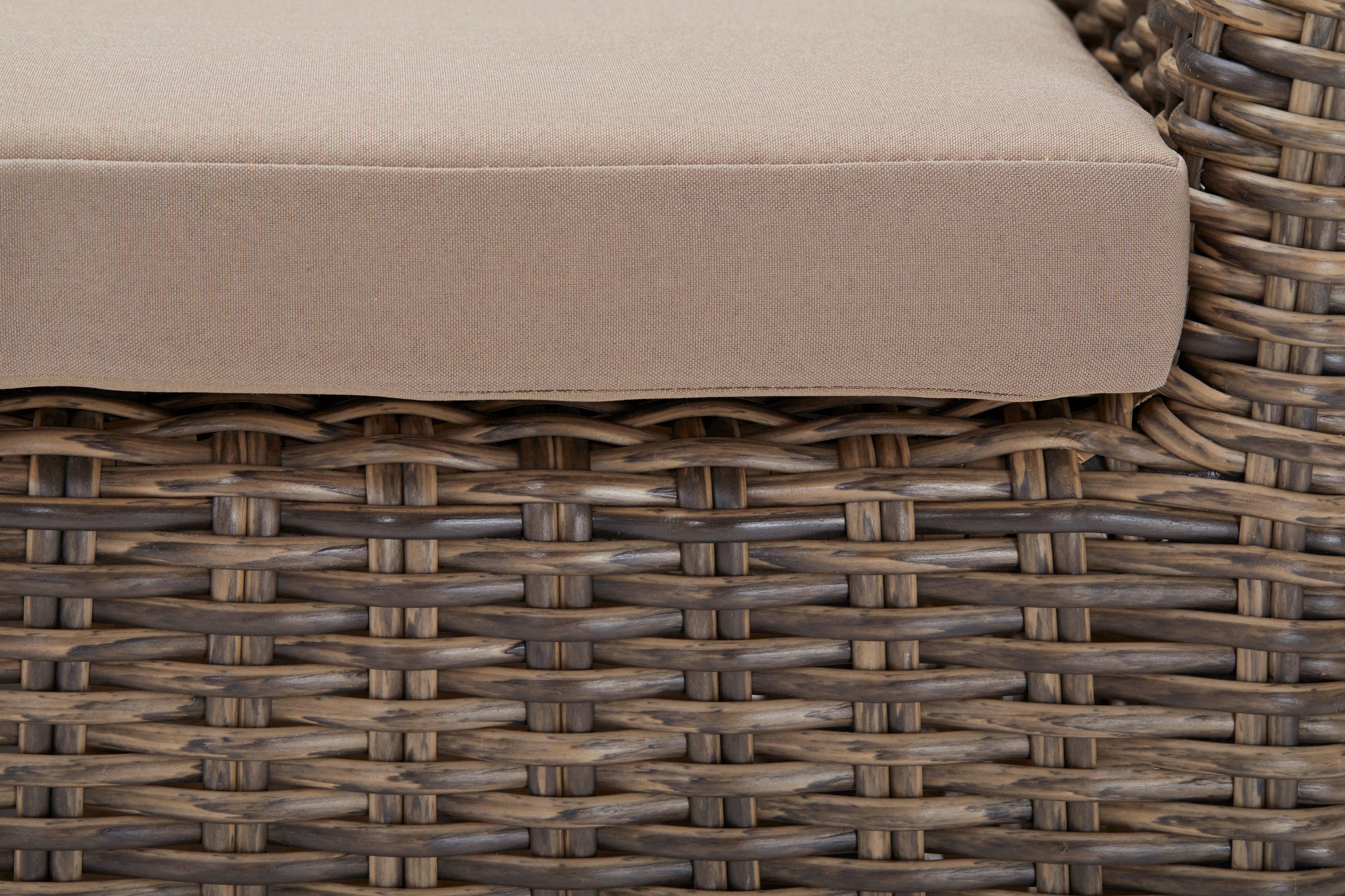 MERXX Tuin-eethoek Toscane Aluminium, polyrotan, acaciahout FSC 100%, geschikt voor 6 personen (13-delig)