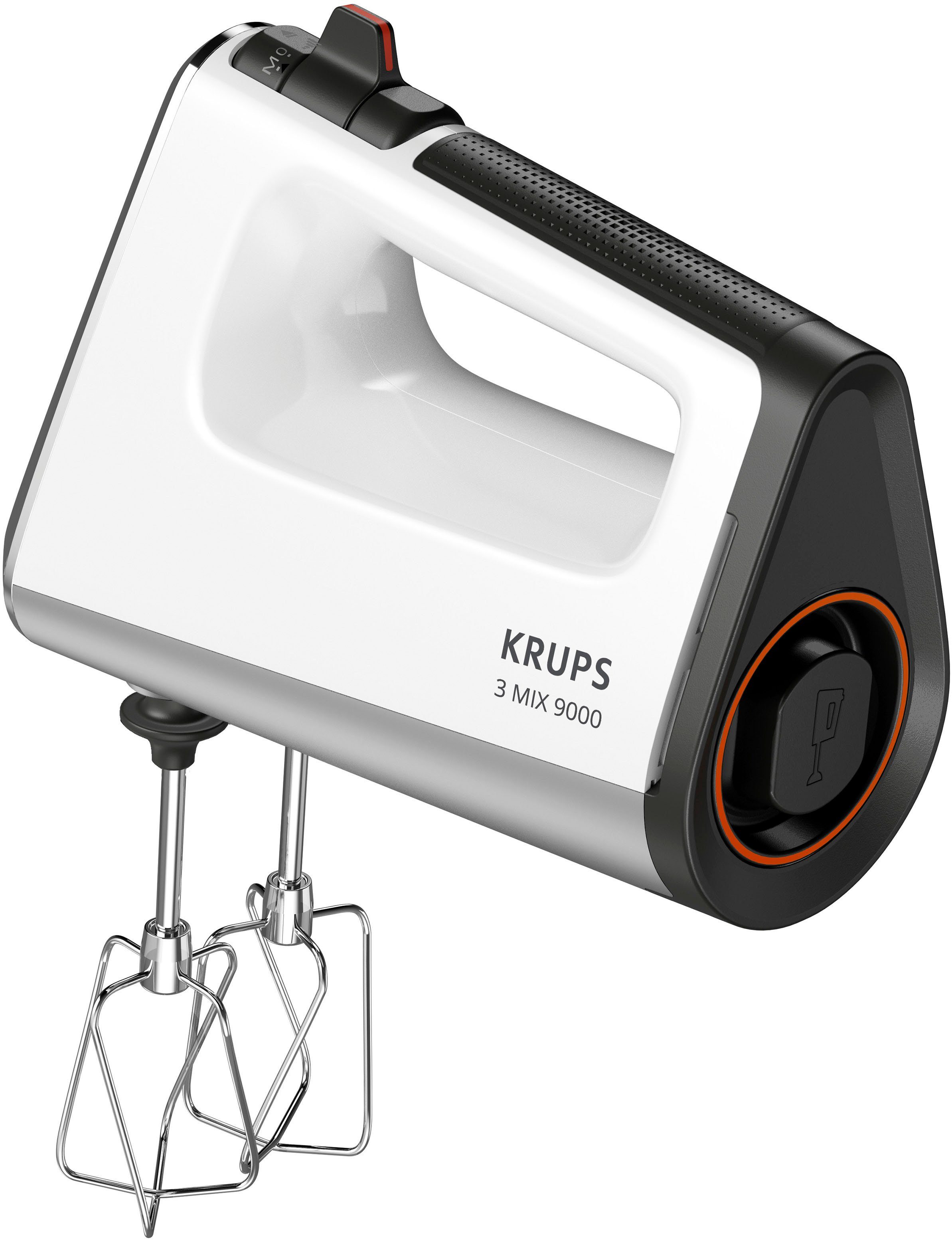 Krups Handmixer 3, Mix 9000 incl. garde, deeghaken, staafmixer-opzetstuk, maatbeker, gn9121