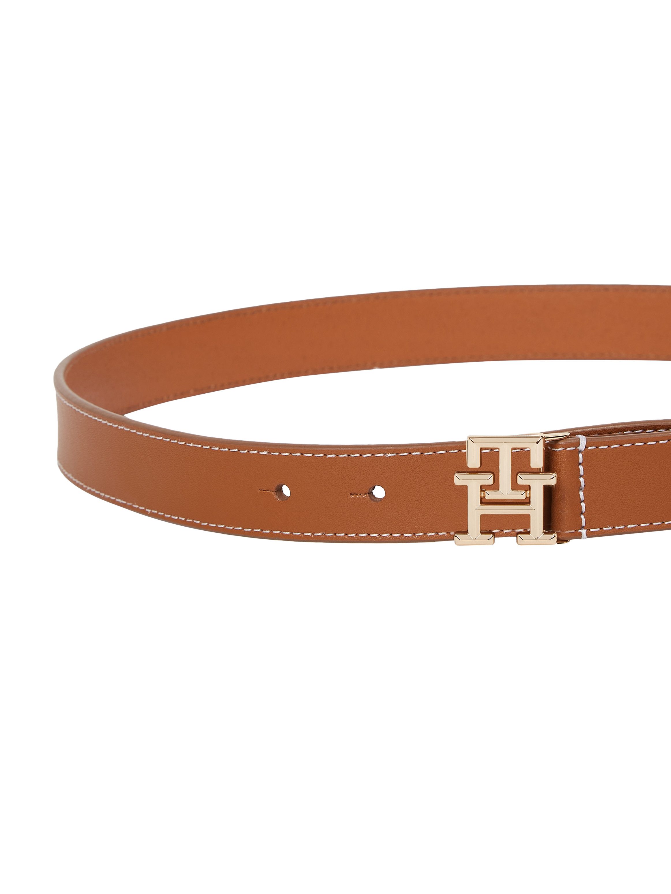 Tommy Hilfiger Leren riem TH LOGO 2.5 Elegante riem met TH-logo gesp