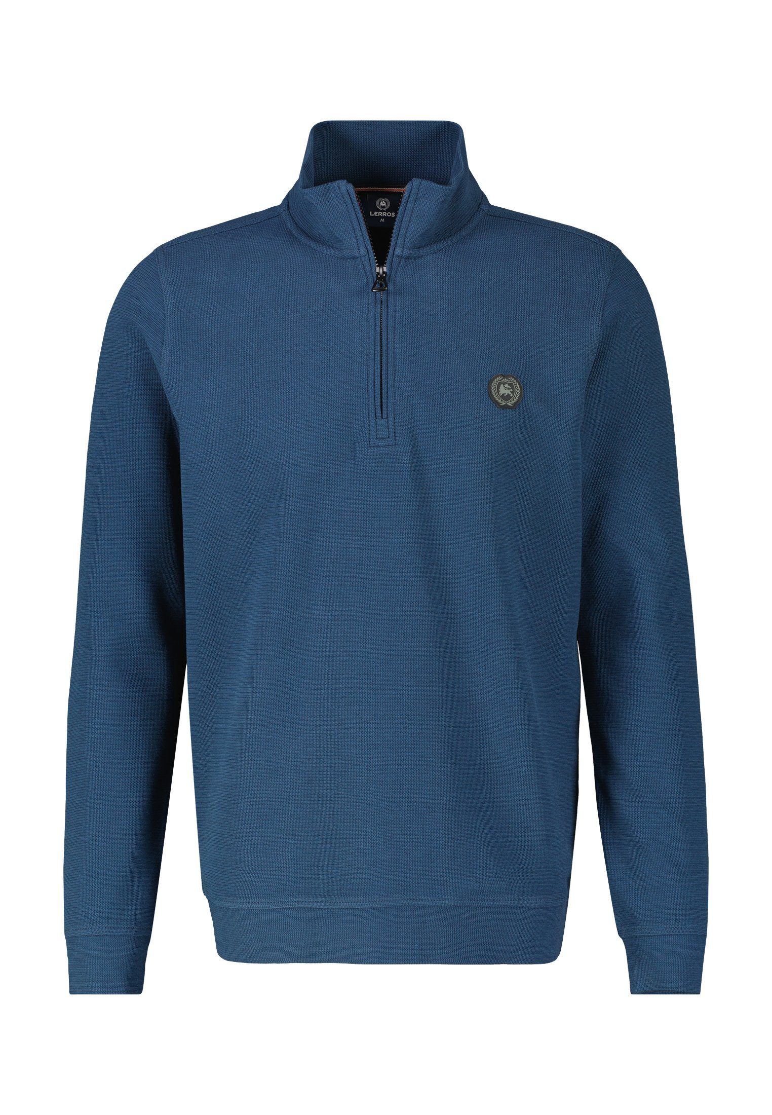 Lerros Sweatvest LERROS brei troyer in structuurkwaliteit heren sweatvesten maat S blauw