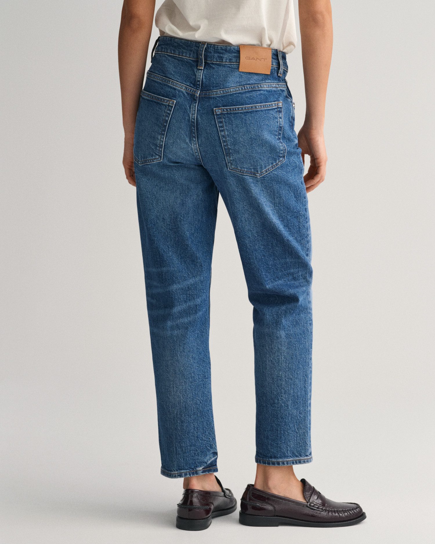 Gant Straight jeans STRAIGHT CROPPED JEANS Verkorte jeans met rechte pijp