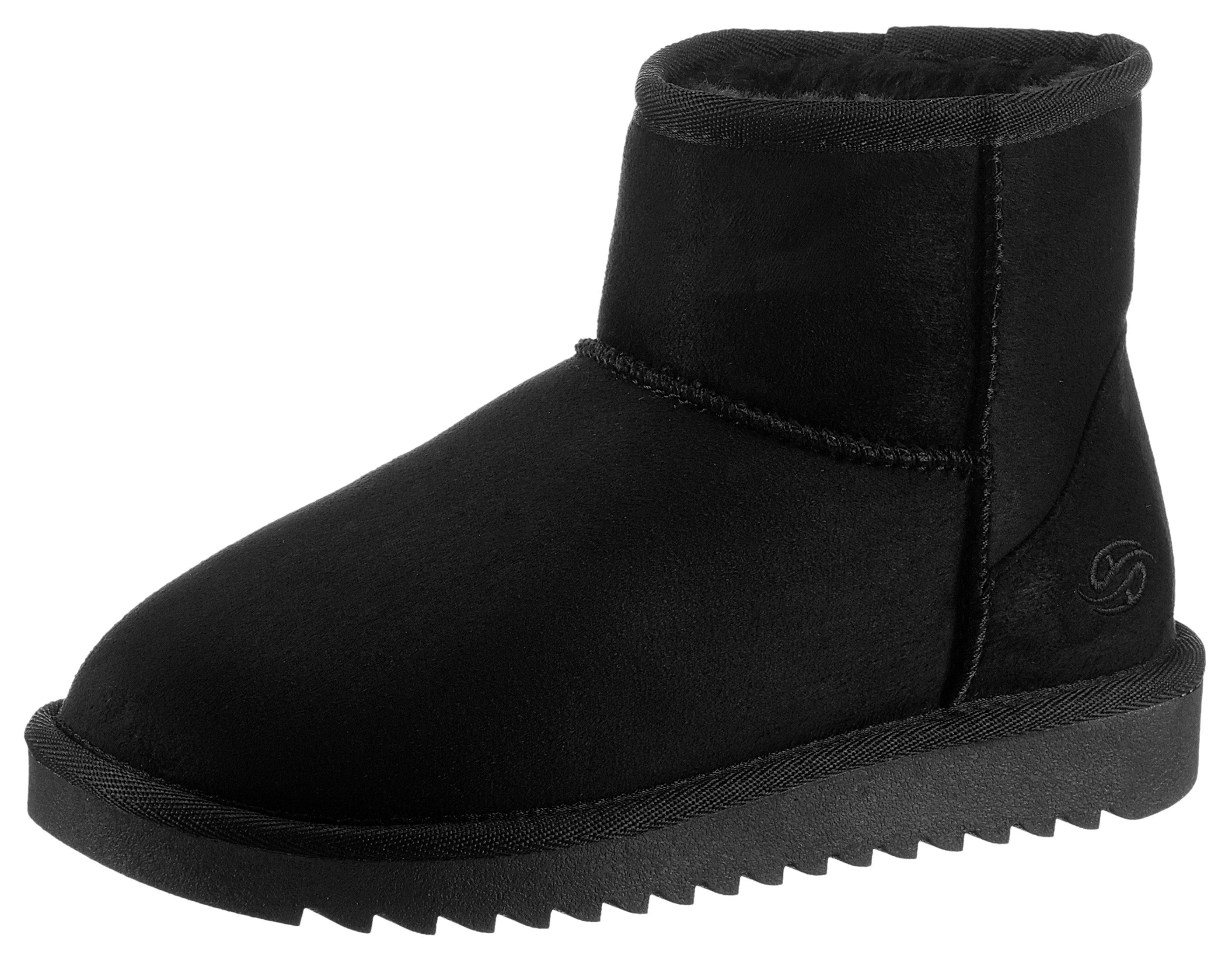 Dockers by Gerli Winterlaarzen instappers dames winterlaarsjes maat 36 EU zwart
