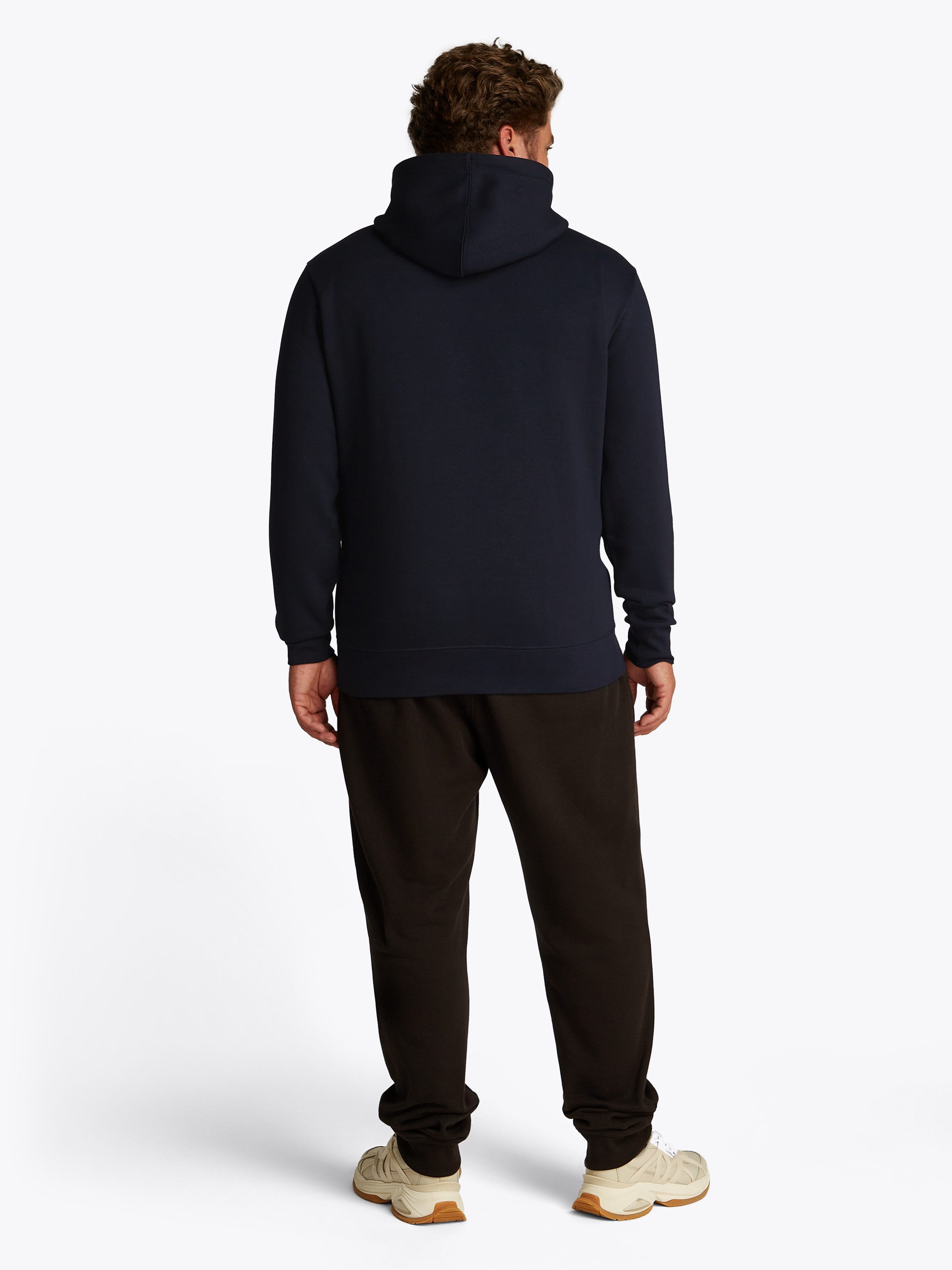Tommy Hilfiger Sweatshirt BT-SCRIPT LOGO HOODY-B in grote maten, logoborduring