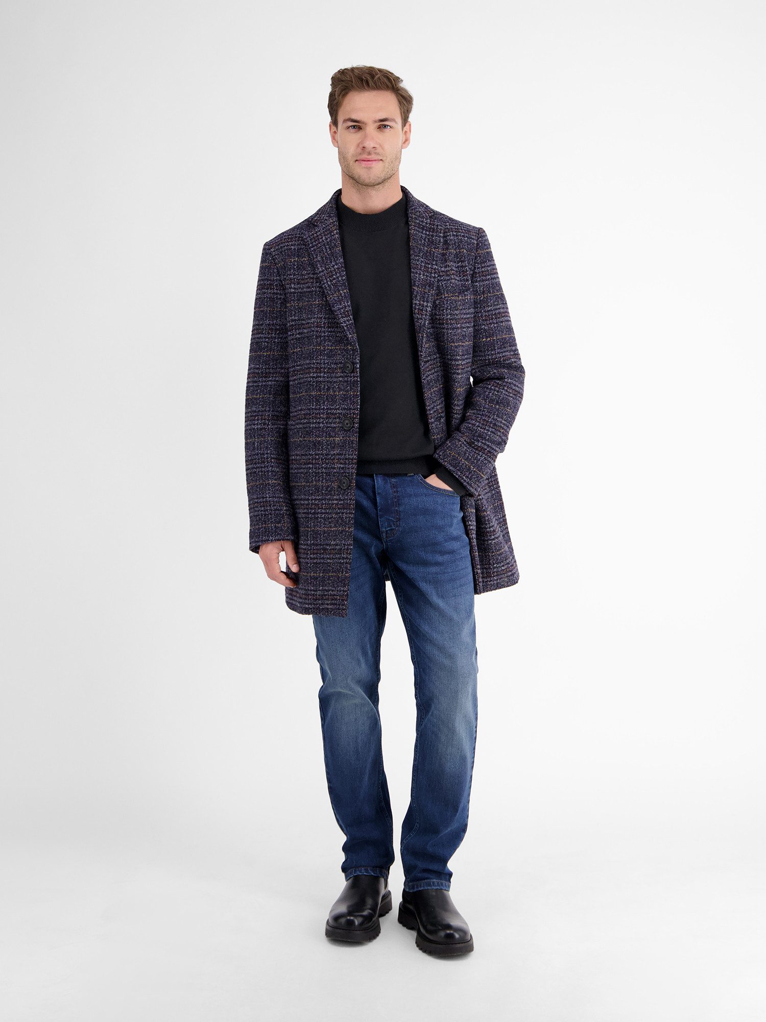 Lerros Gebreide trui LERROS Heren-trui met turtleneck