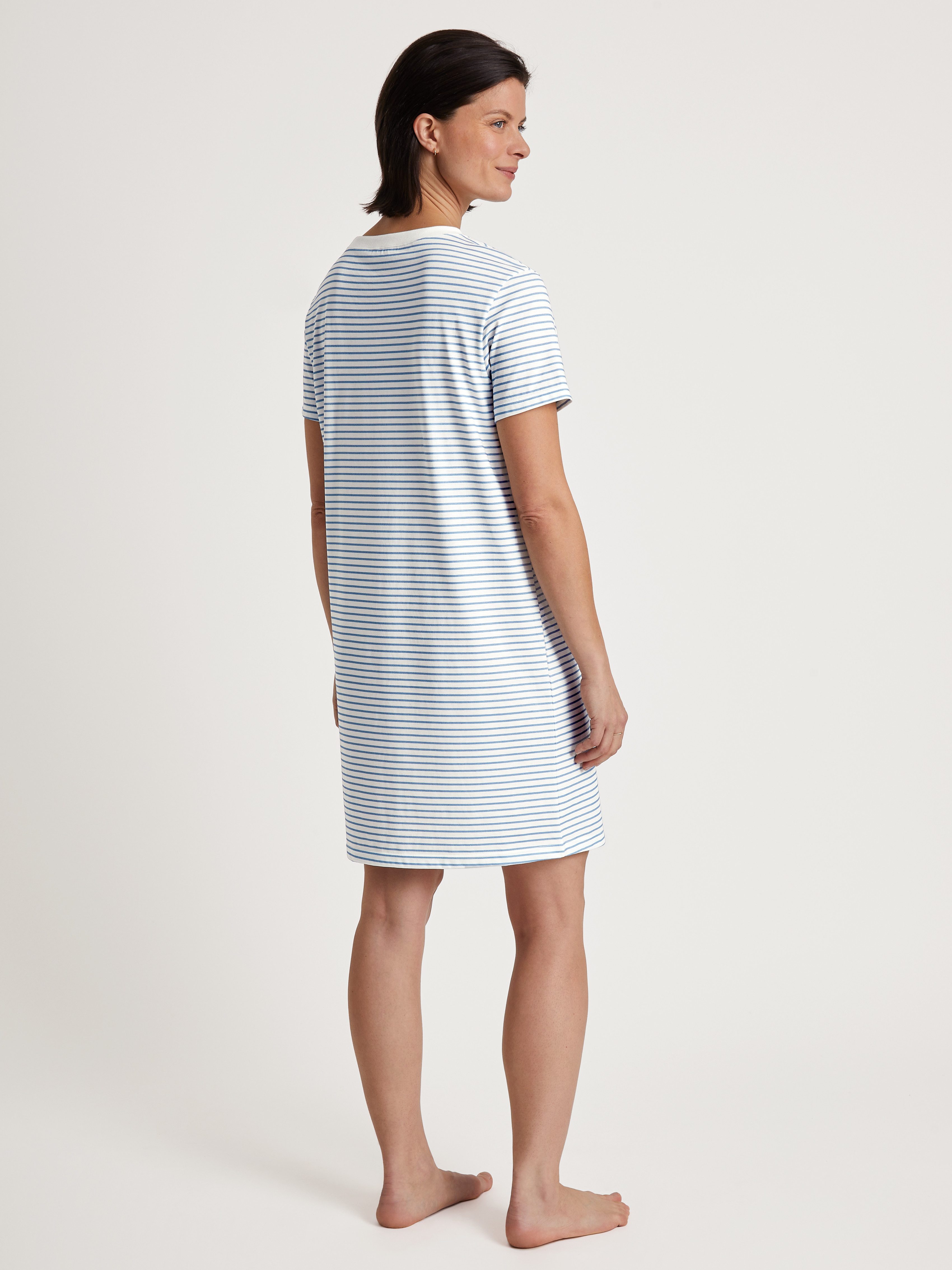 CALIDA Nachthemd Cotton Stripes met comfortabele, rechte snit