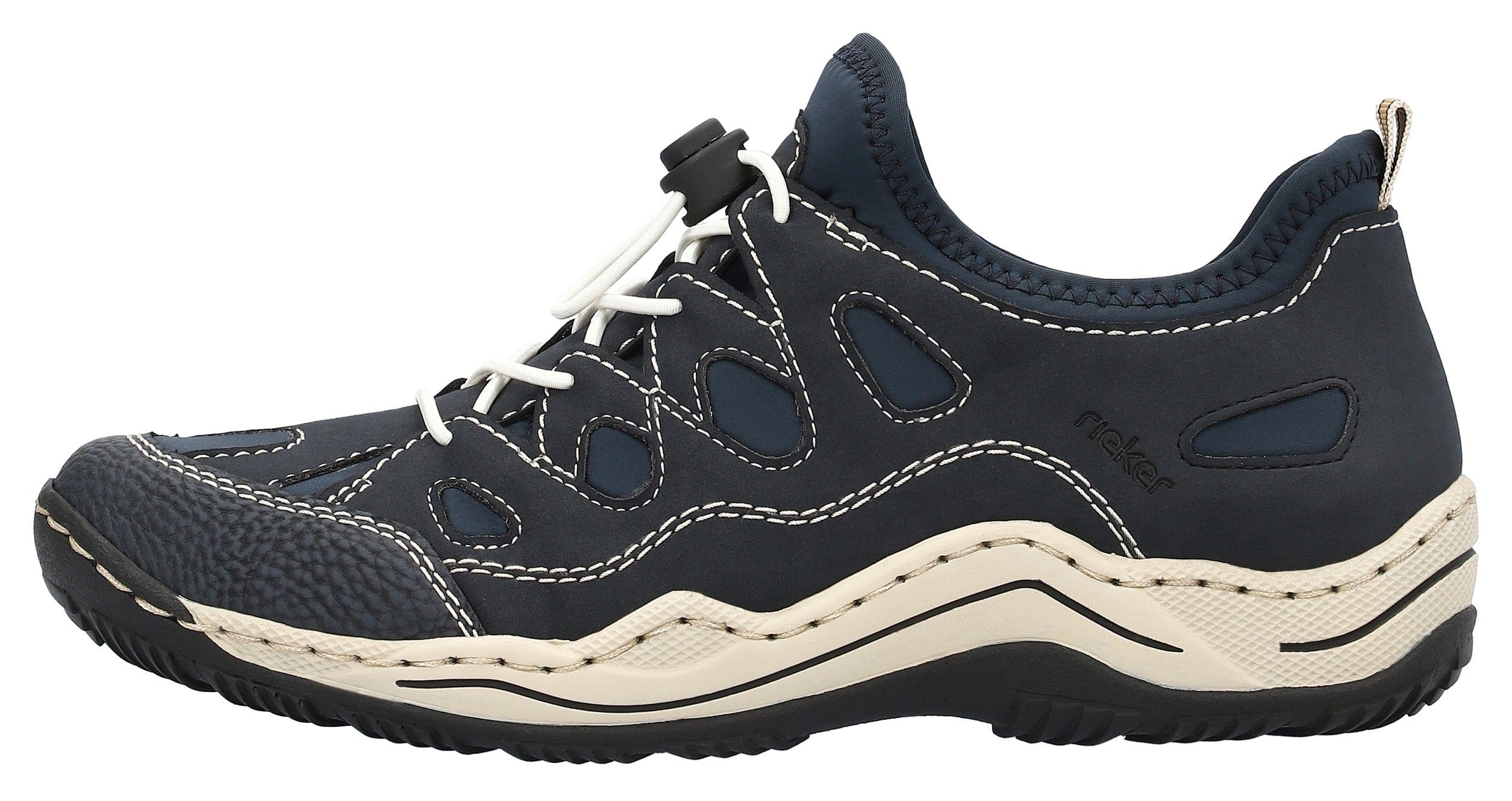 Rieker Slip-on sneakers Trekking Schoen, vrijetijdsschoen, Slipper met verwisselbaar voetbed