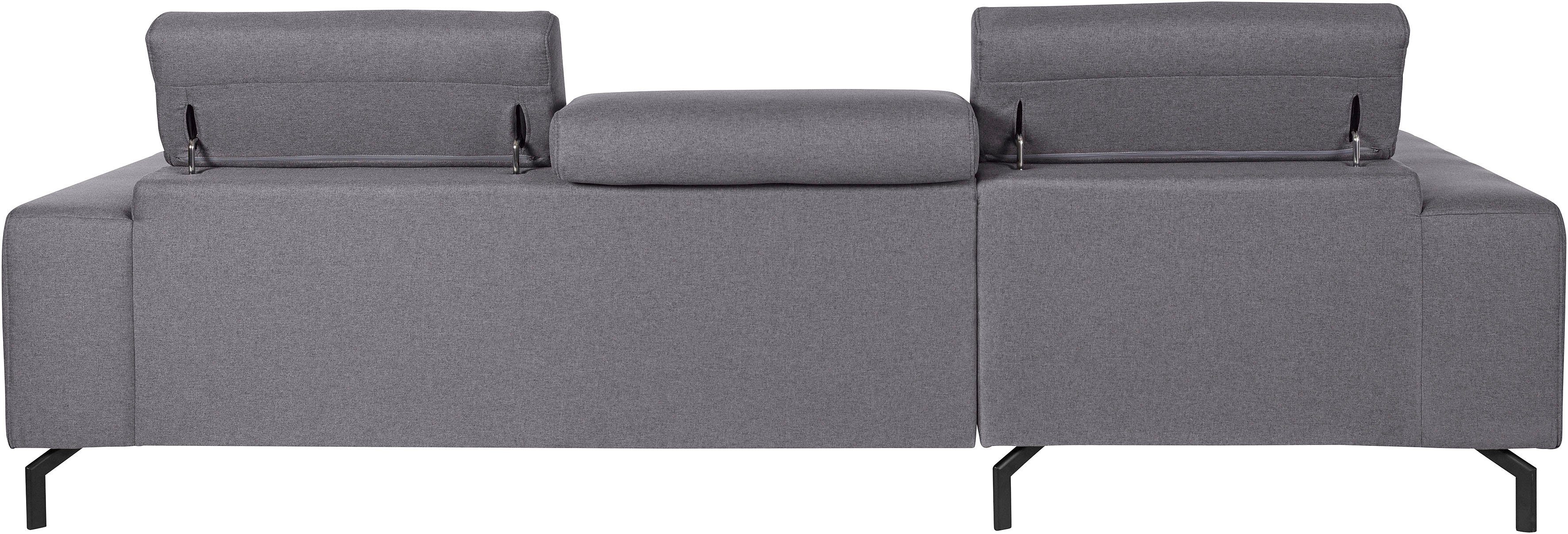 DOMO collection Hoekbank Cunelli mooie zitnaden als designelement, stevige zitcomfort, L-vorm