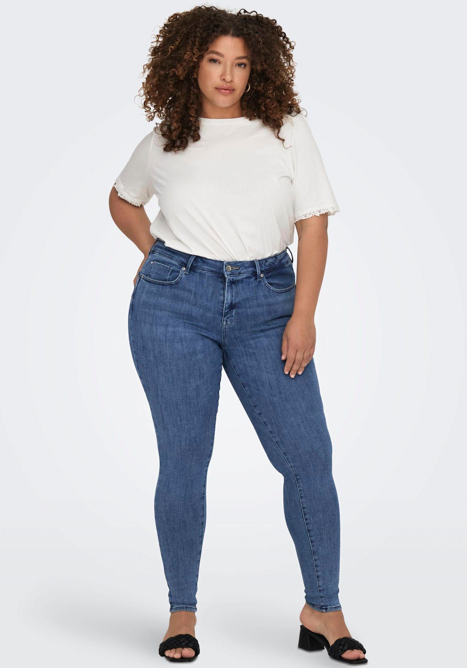 ONLY CARMAKOMA Skinny fit jeans CARPOWER MID SKINNY PUSH UP REA2981 NOOS