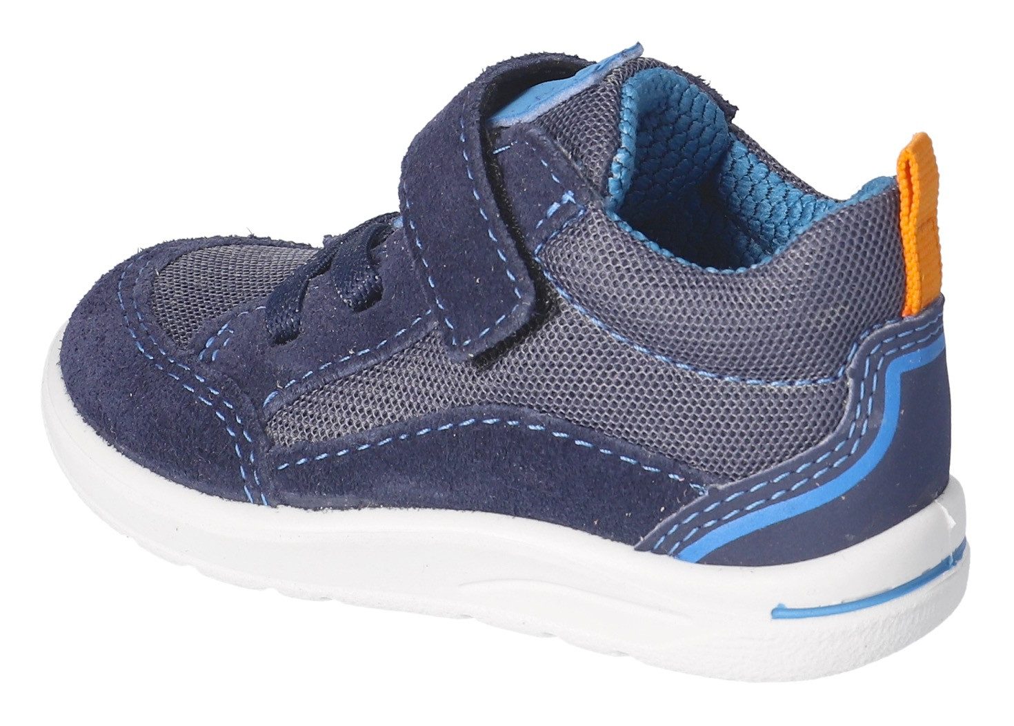 PEPINO by RICOSTA Babyschoentjes Ebbo WMS: gemiddeld , veterschoen met wms-systeem, retro-look, maat sjabloon te downloaden