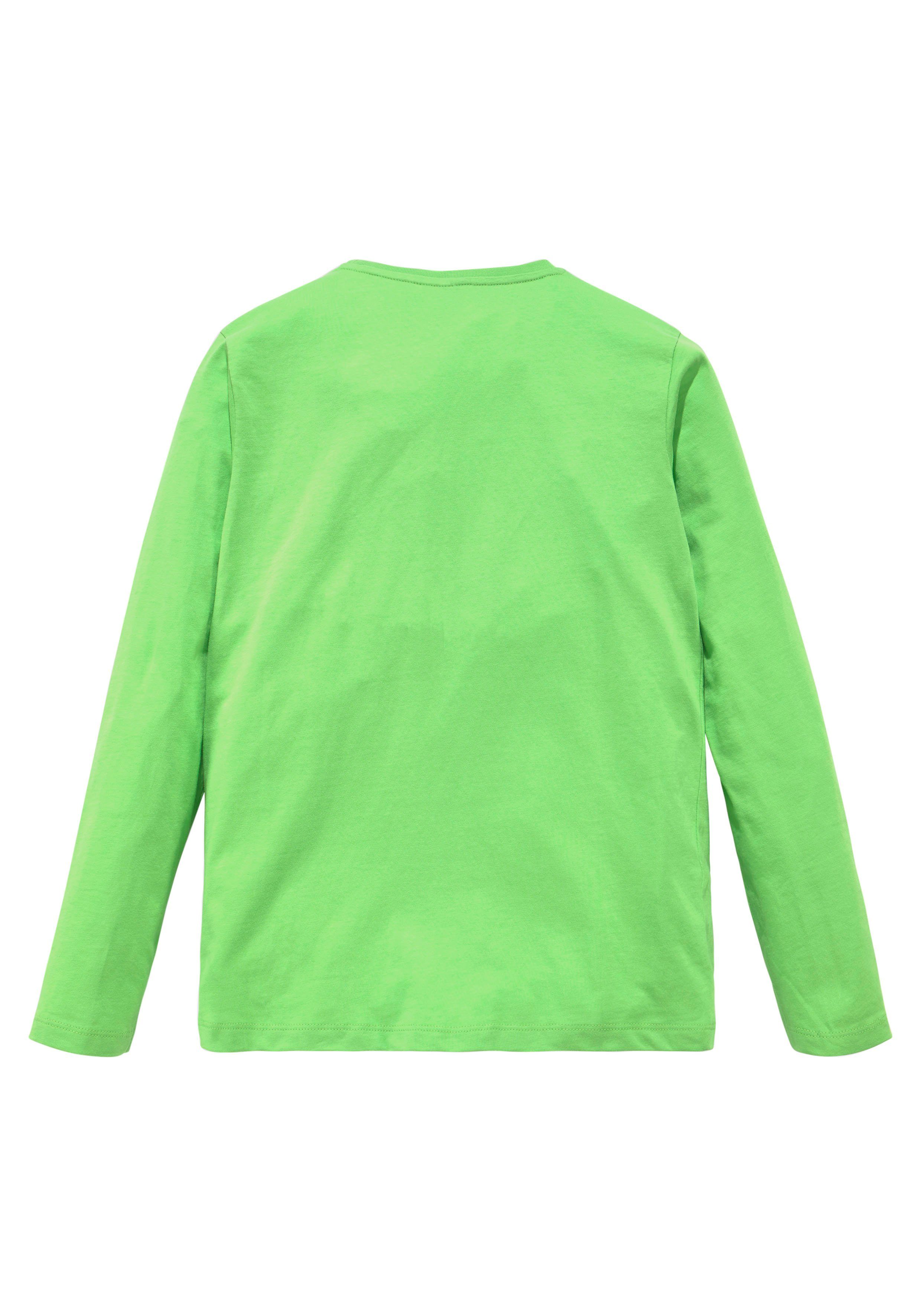 KIDSWORLD Shirt met lange mouwen EGAL WAS, ICH WAR'S NICHT! Lange mouwen, basic pasvorm, frisse opdruk, ronde hals