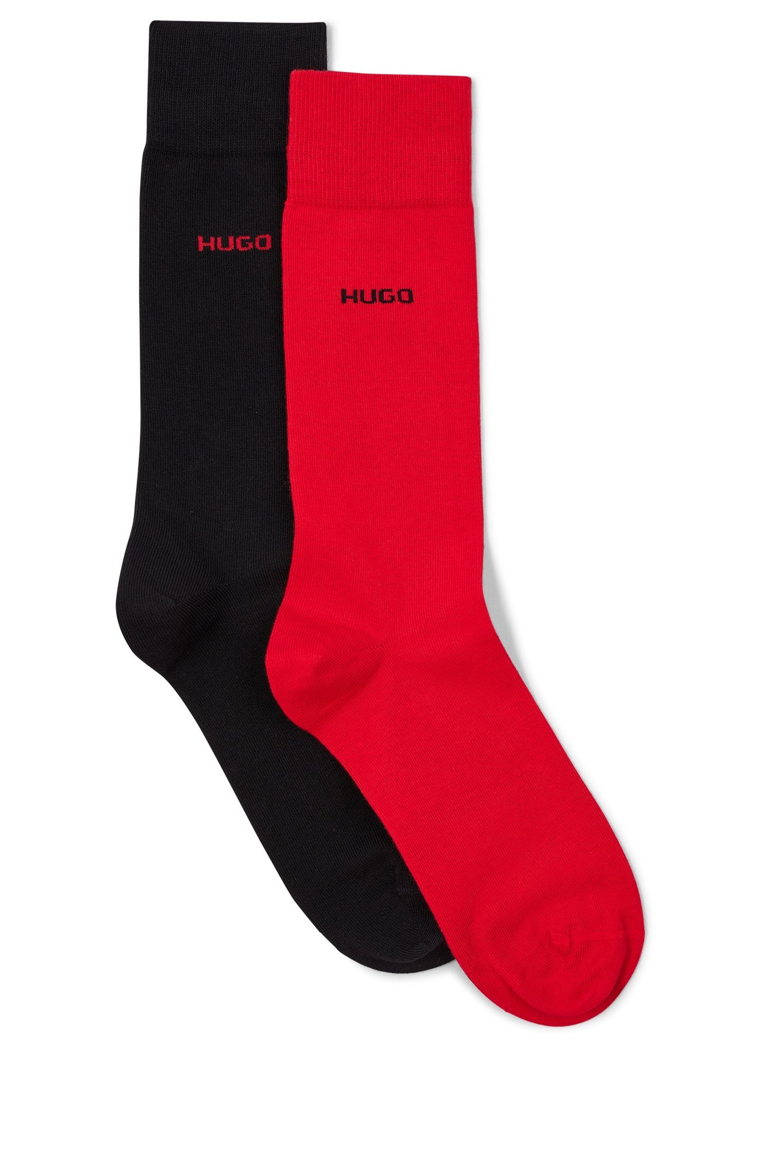 HUGO underwear Business-sokken 2P RS Uni CC met contrasterende hugo logo-opschrift (2 paar, Set van 2)