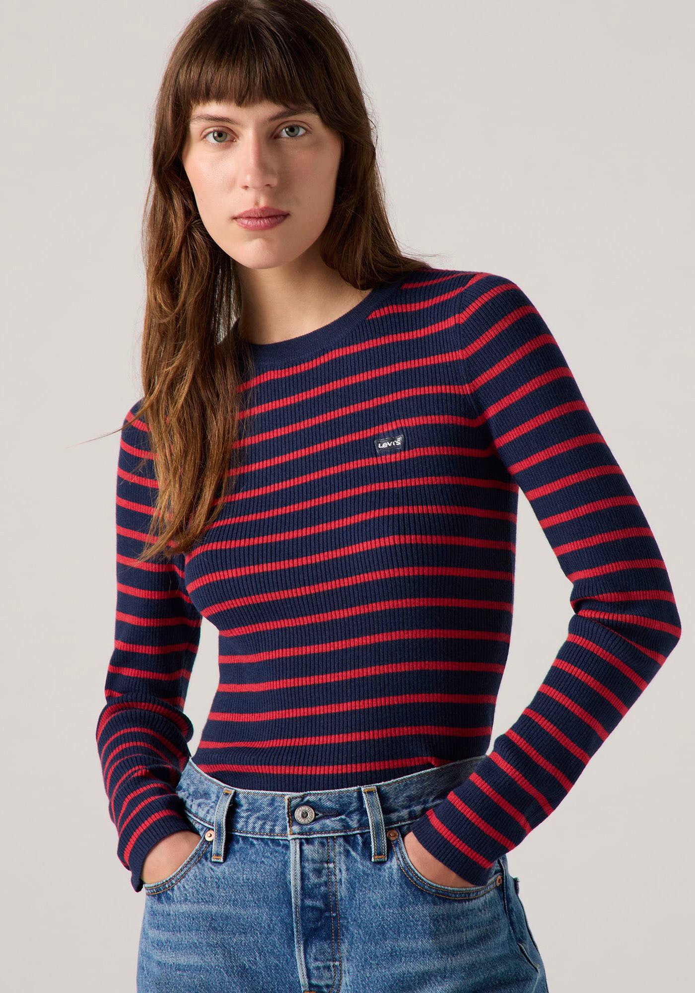 Levi's® Gebreide trui RIB SWEATER met batwing-logo