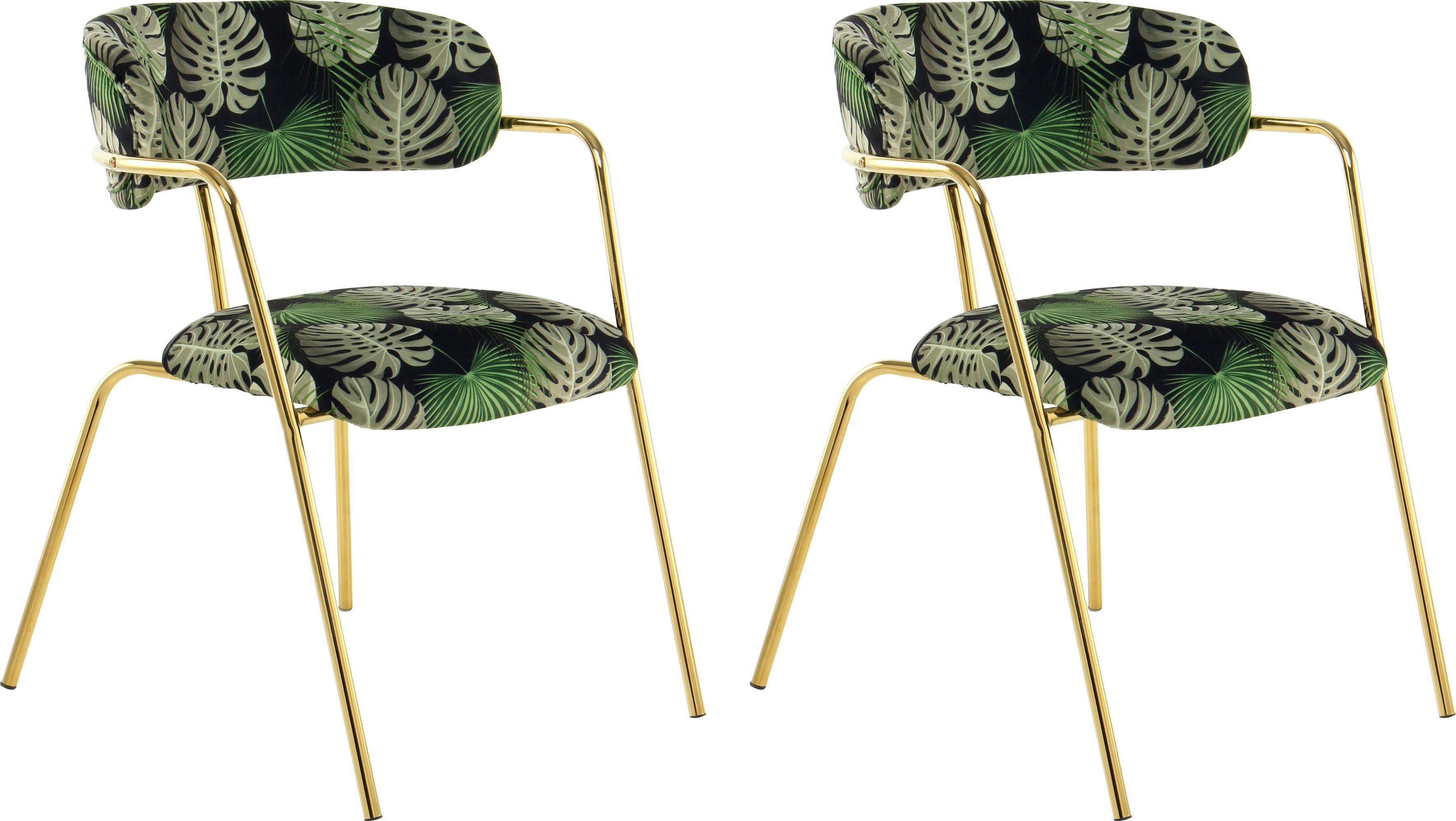 Kayoom Stoel Forest 625 2-delige set, fluweelzachte bekleding met hoog zitcomfort (set, 2 stuks)