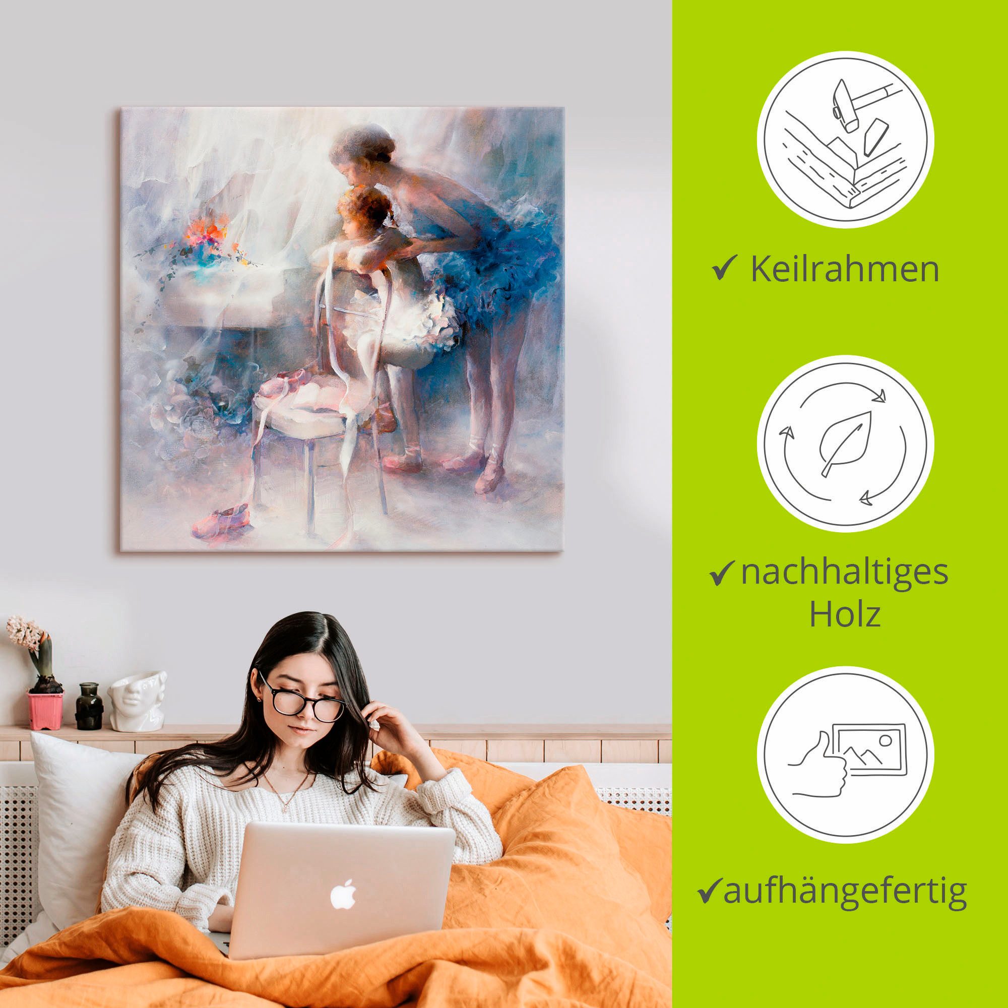 Artland Artprint Ballet als artprint op linnen, poster in verschillende formaten maten