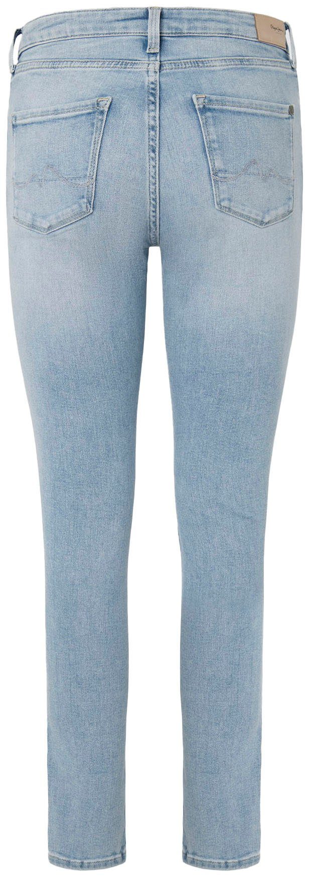 Pepe Jeans Skinny fit jeans in gebruikte look