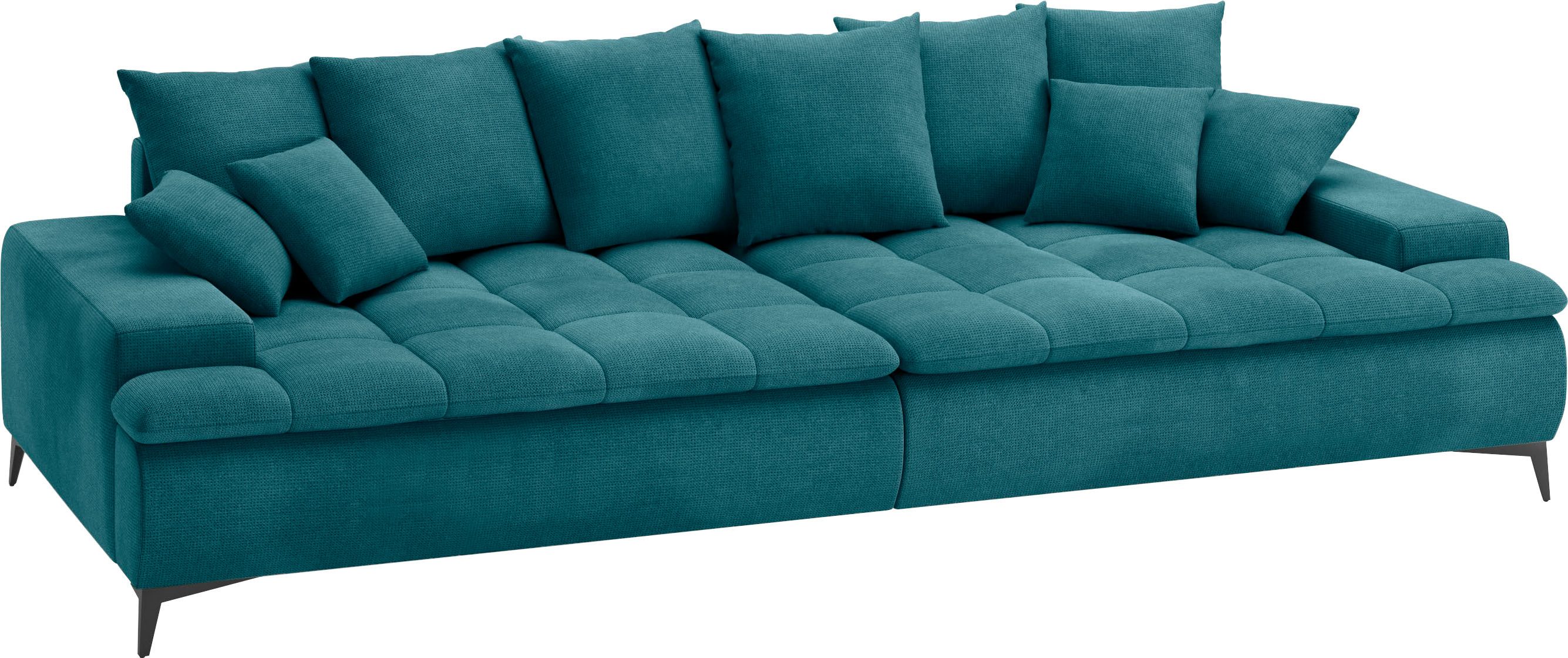 Mr. Couch Megabank Haiti III Met koudschuim, belastbaar tot 140 kg blauw, xxl banken