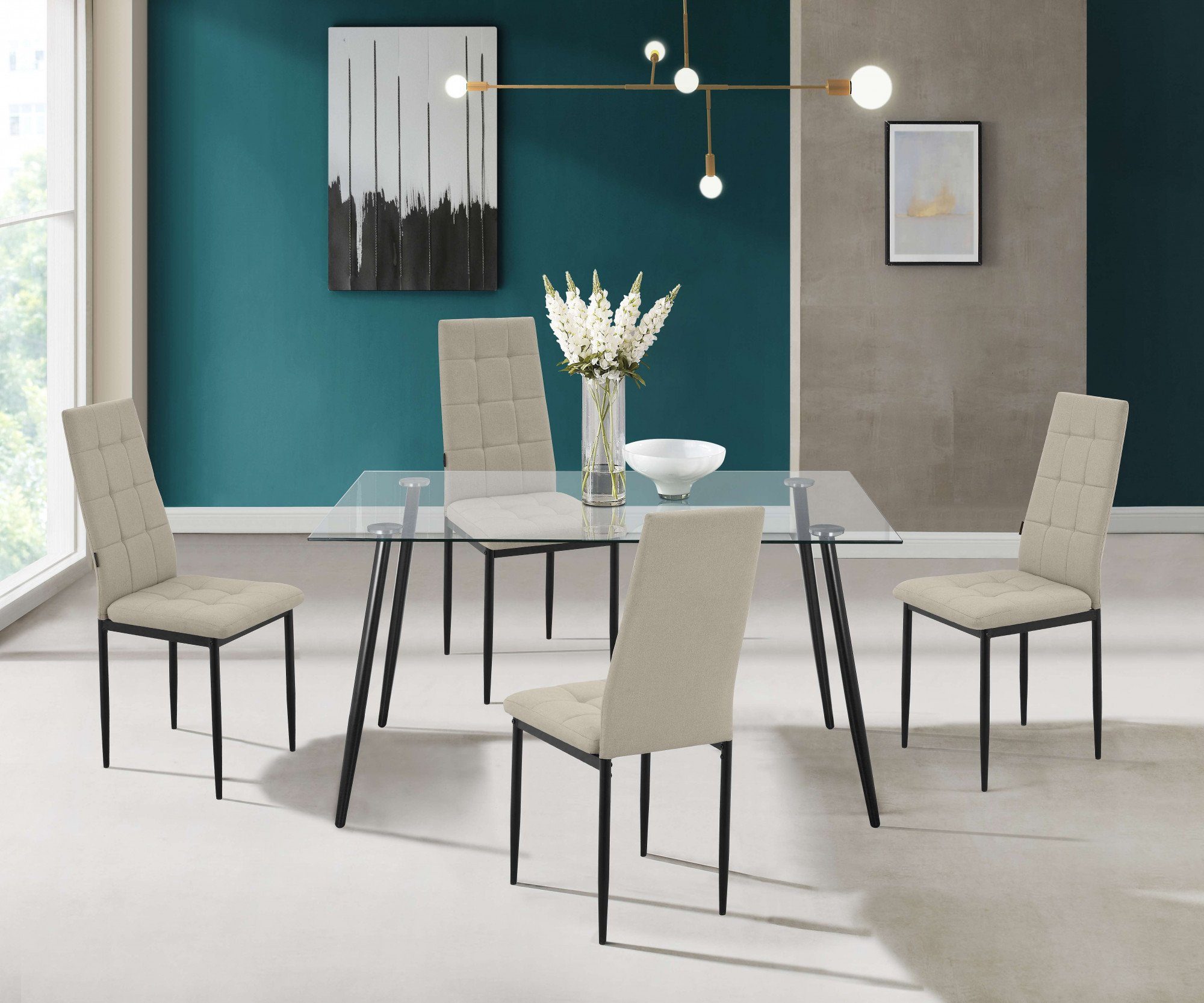 INOSIGN Eetkamerstoel Moana Met quilten (set)