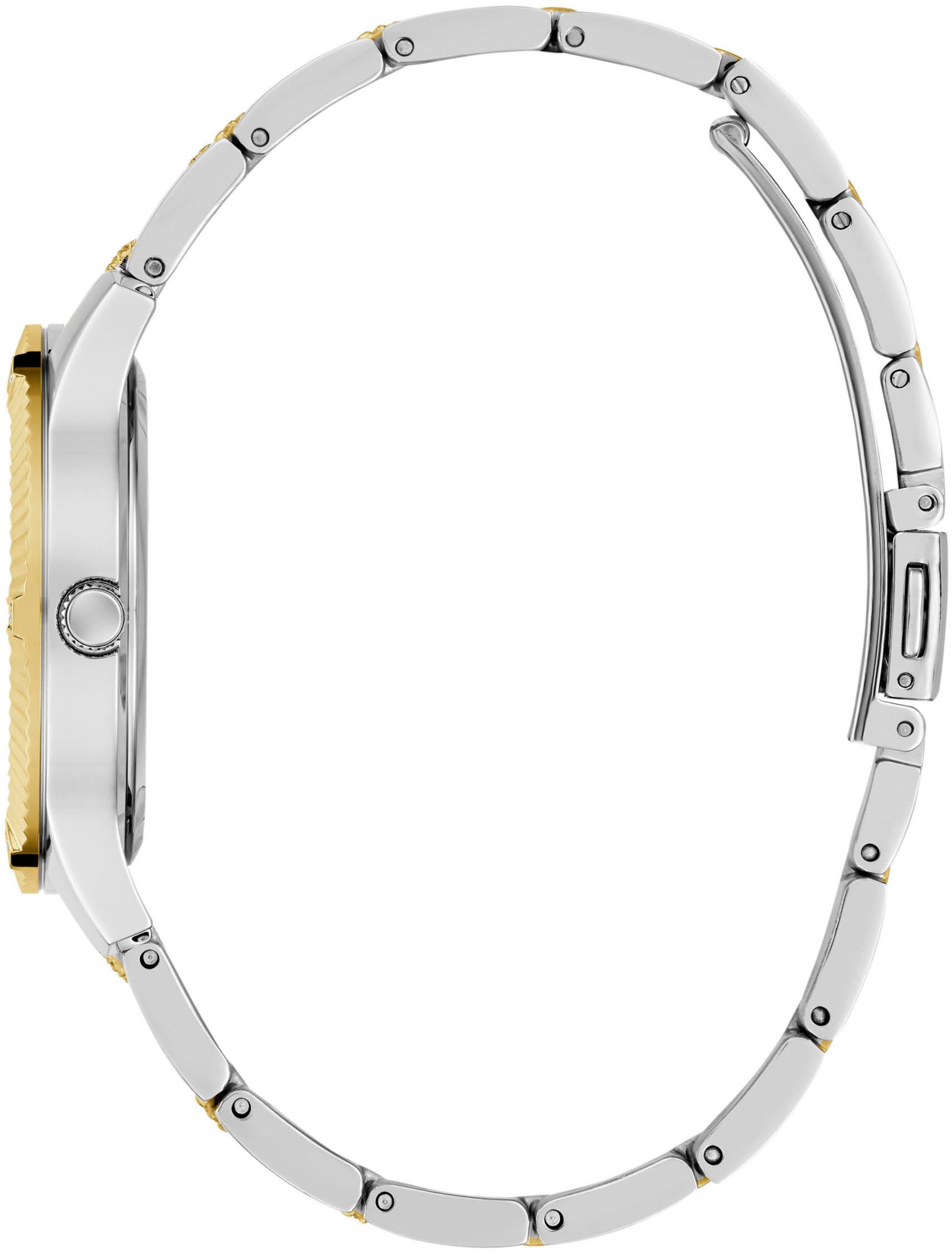 Guess Kwartshorloge Starstruck Horloge, dameshorloge, stalen band, mineraalglas, analoog
