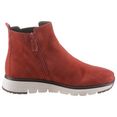 tamaris chelsea-boots purerelax in sportieve look rood