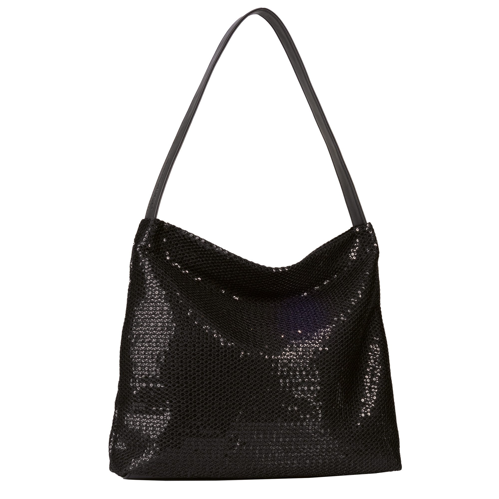 Tom Tailor Denim Hobo-tas AMRA een opwindende look met bijzonder glinsterend materiaal