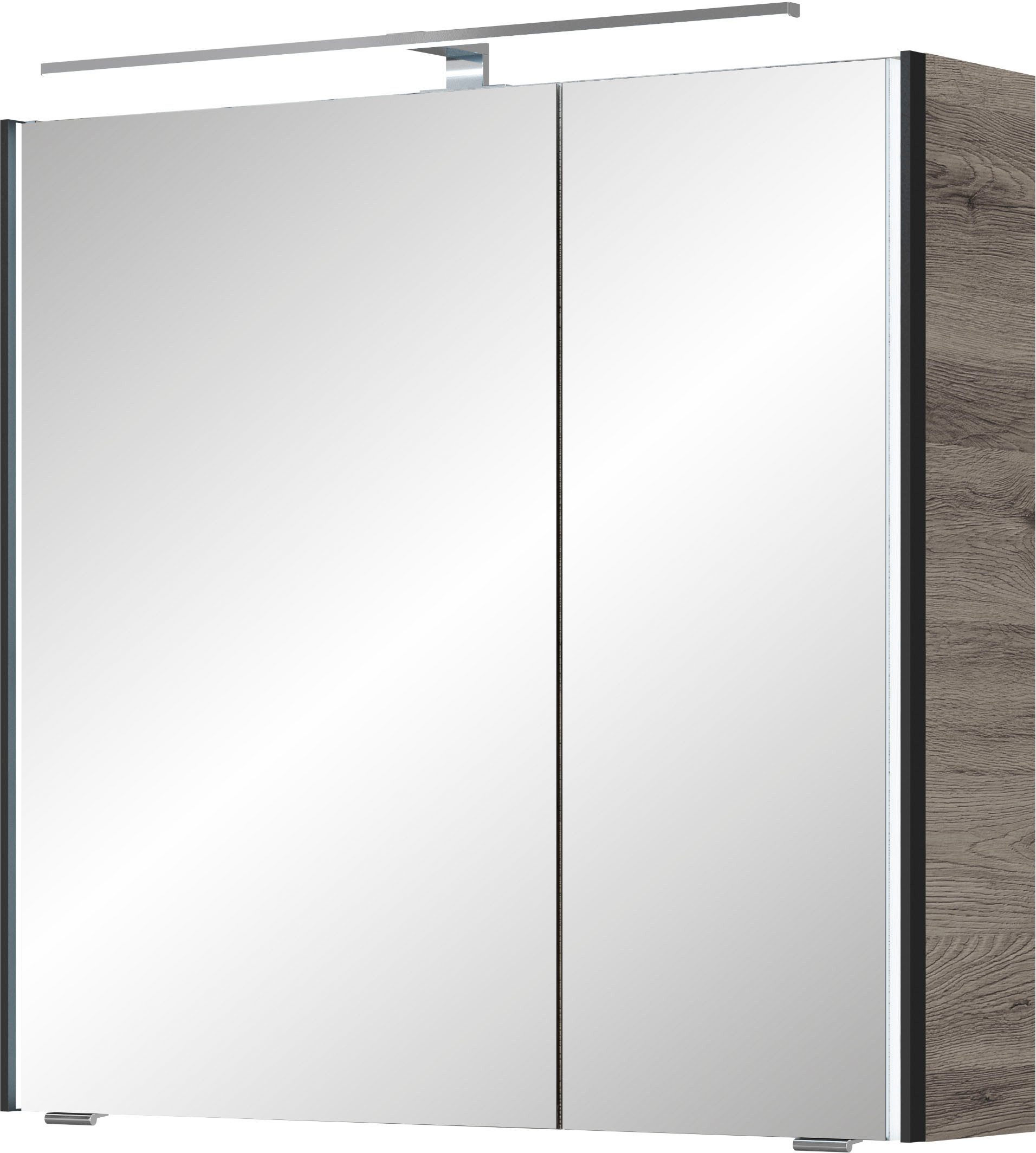 Saphir Spiegelkast Serie 7045 Badezimmer-Spiegelschrank inkl. LED-Beleuchtung, 2 Türen