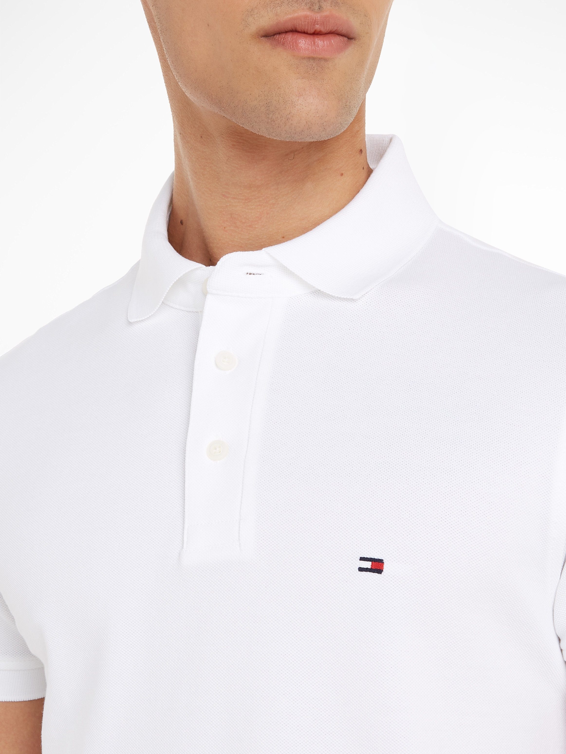 Tommy Hilfiger Poloshirt 1985 SLIM POLO hoogwaardige katoen-piqué kwaliteit