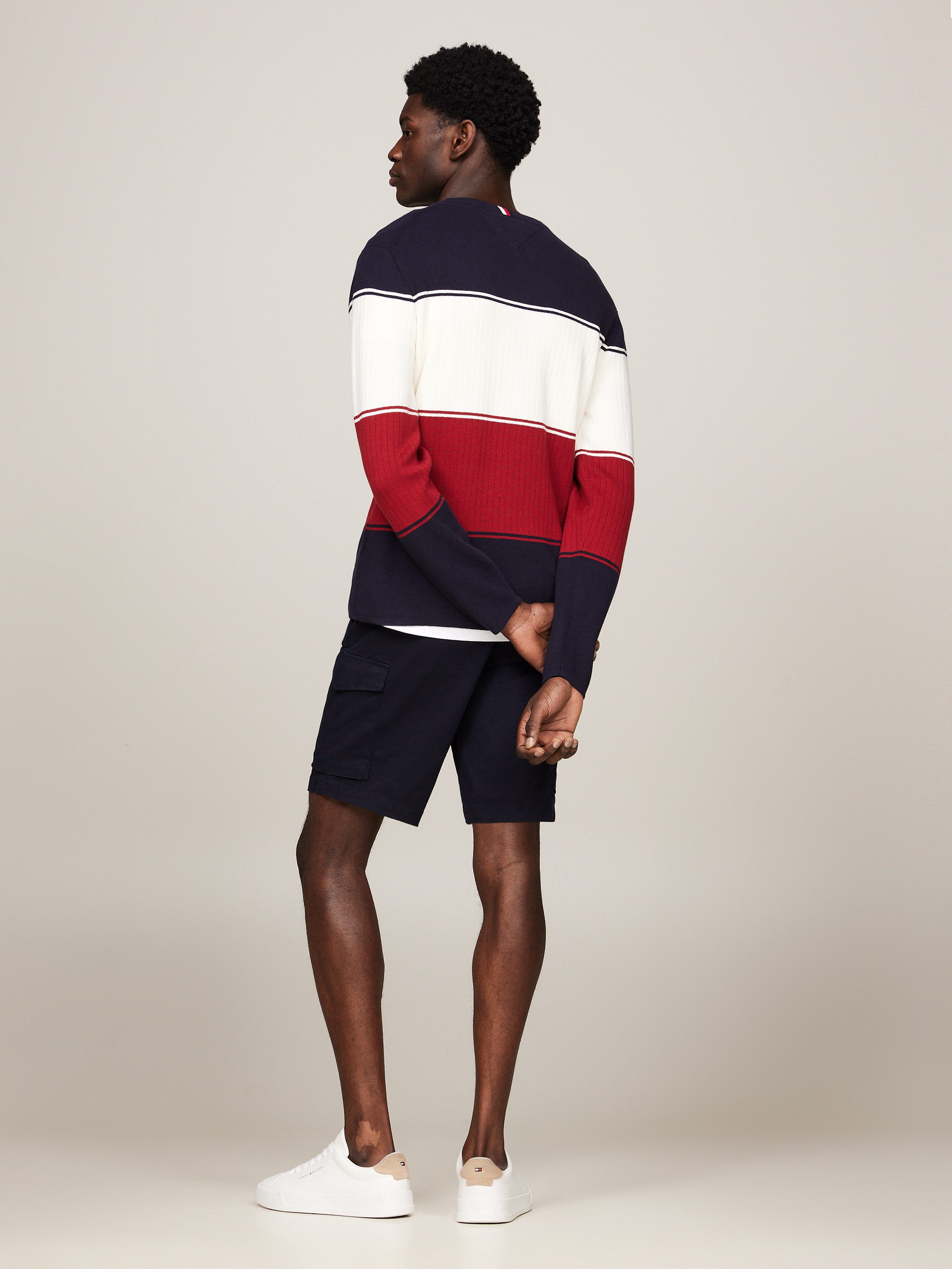 Tommy Hilfiger Trui met ronde hals MILANO COLOURBLOCK CREW NECK