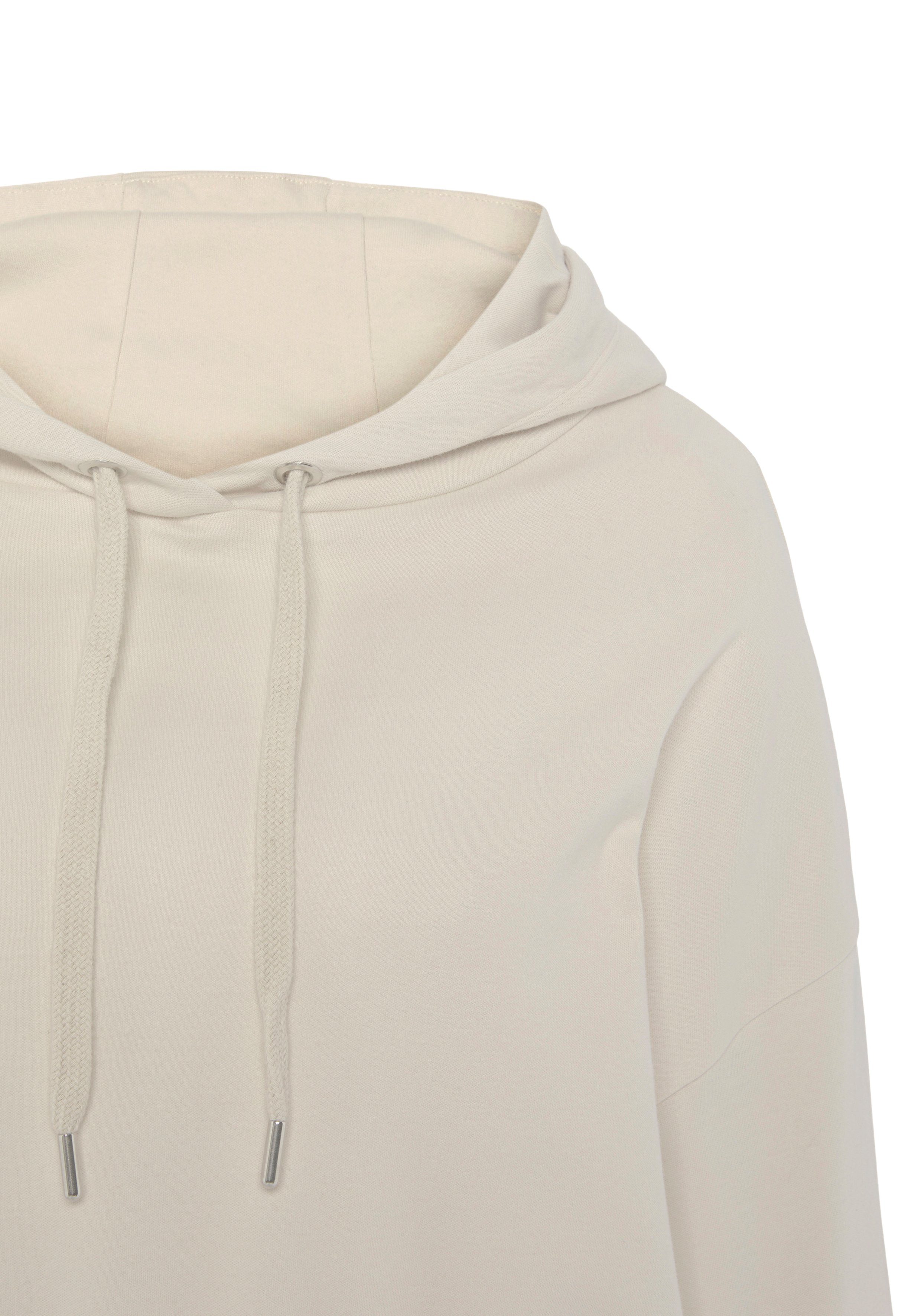 Lascana Hoodie met elastische rimpeling in de taille loungewear