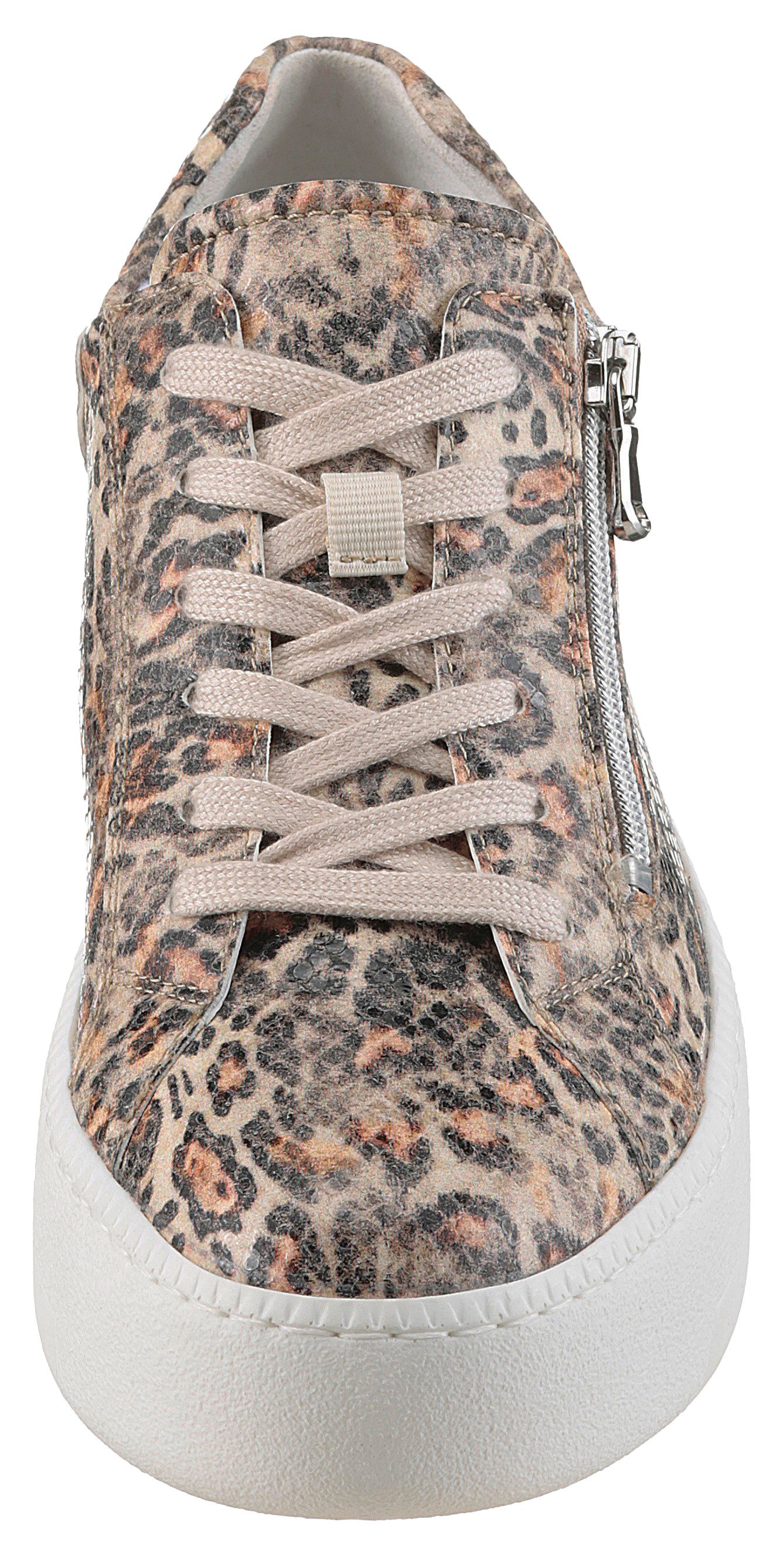 Waldläufer Plateausneakers H-NICKY , vrijetijdsschoen, lage schoen, veterschoen met zijrits