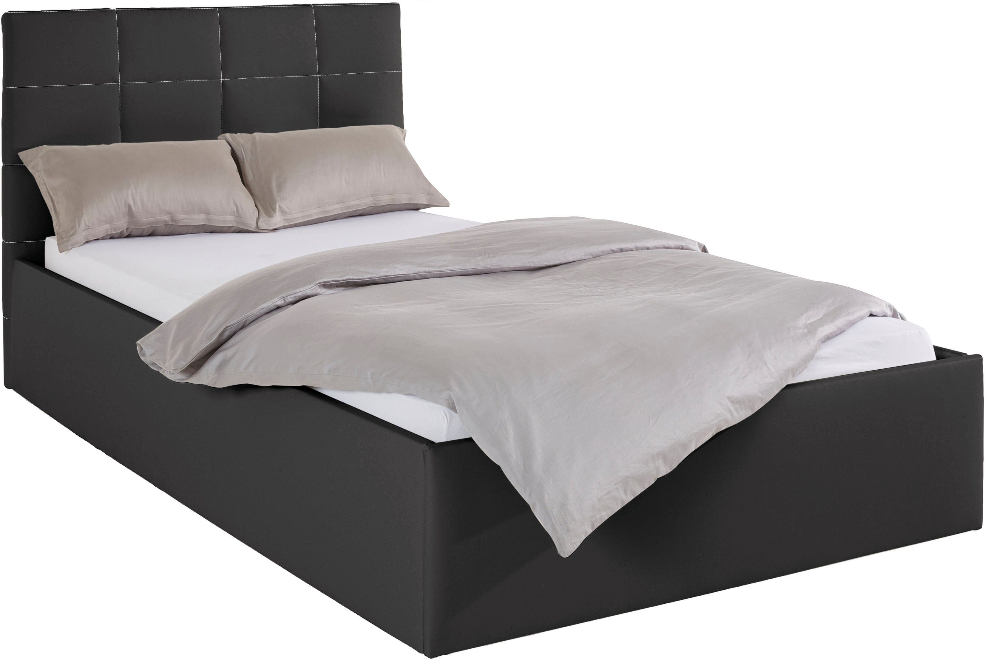 Westfalia Polsterbetten Gestoffeerd bed met bedkist bij uitvoering met matras, in 2 hoogten