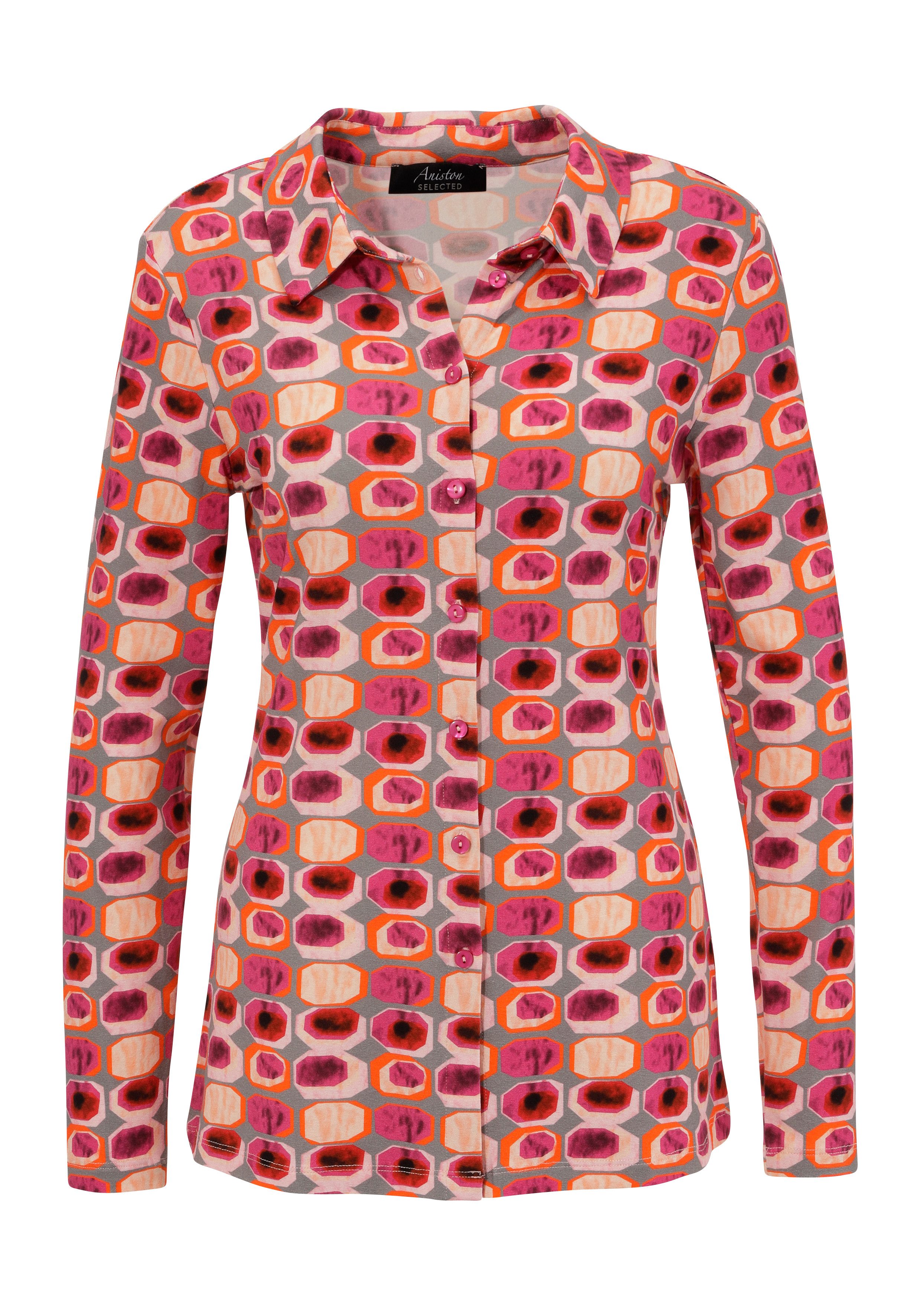 Aniston SELECTED Overhemdblouse licht getailleerd met stretch
