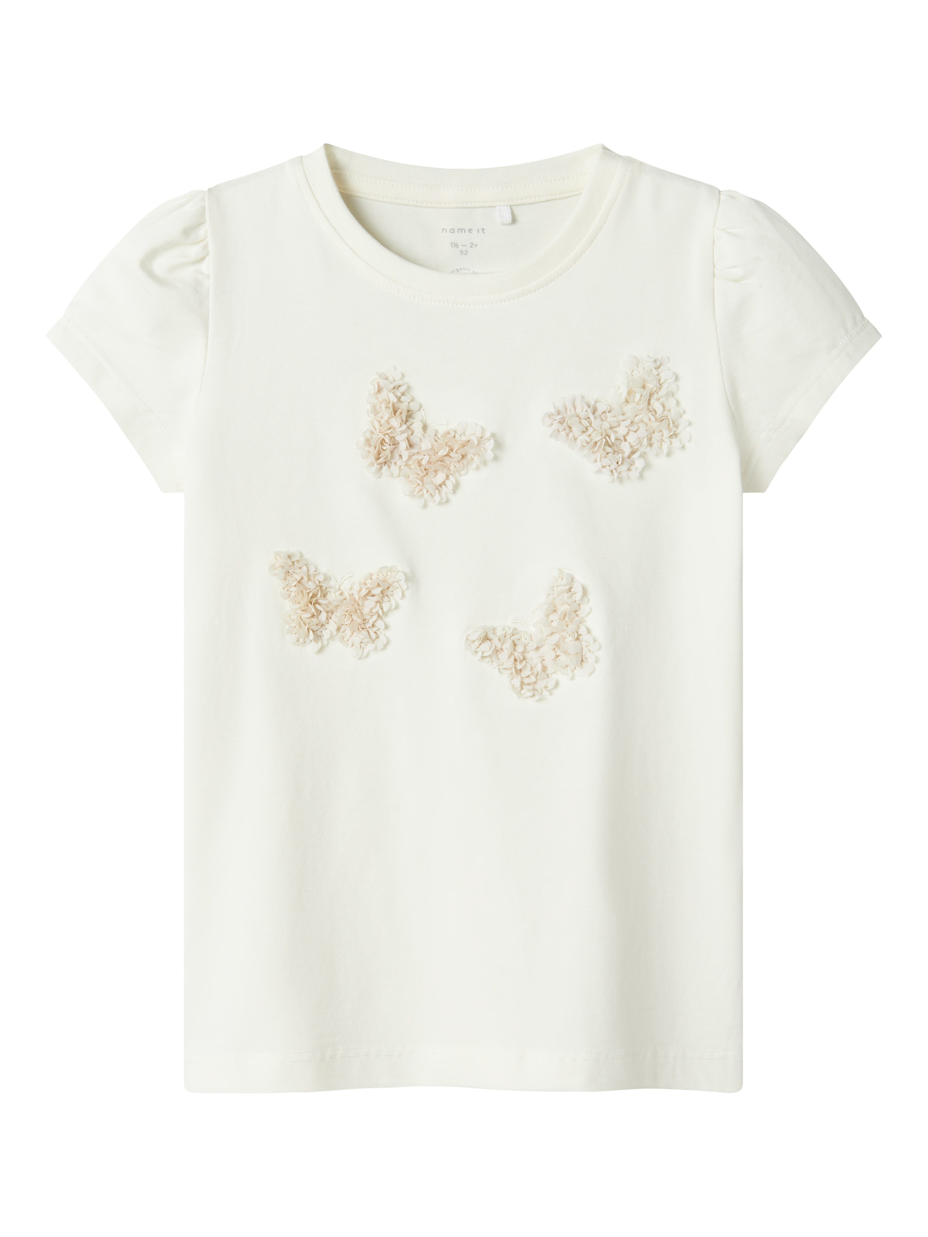 Name It Shirt met korte mouwen NMFDETSI SS TUNIC BOX meisjes t-shirts maat 92 wit